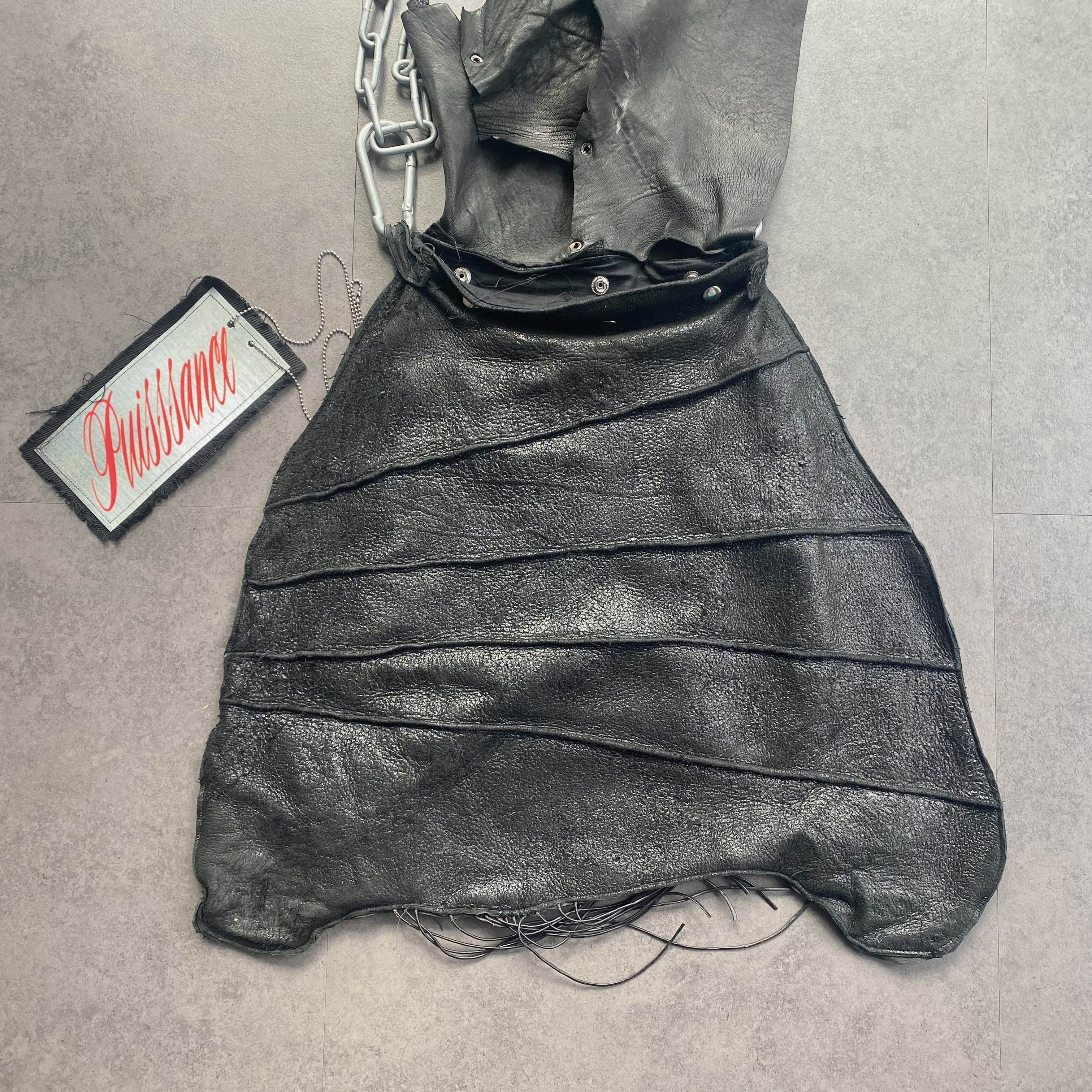 Japanese Brand Organic Real Leather Bag RickOwens JapaneseDesigner Margiela Size ONE SIZE - 2 Thumbnail