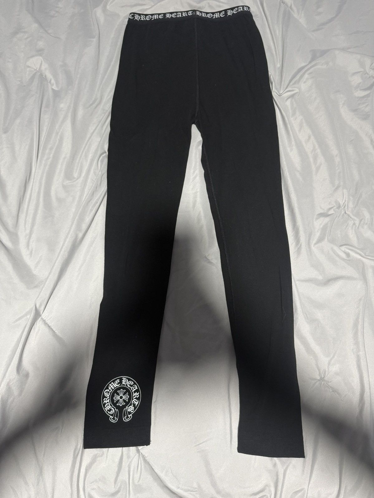 Chrome Hearts Black Chrome Hearts Logo Leggings Size 32" / US 10 / IT 46 - 8 Thumbnail