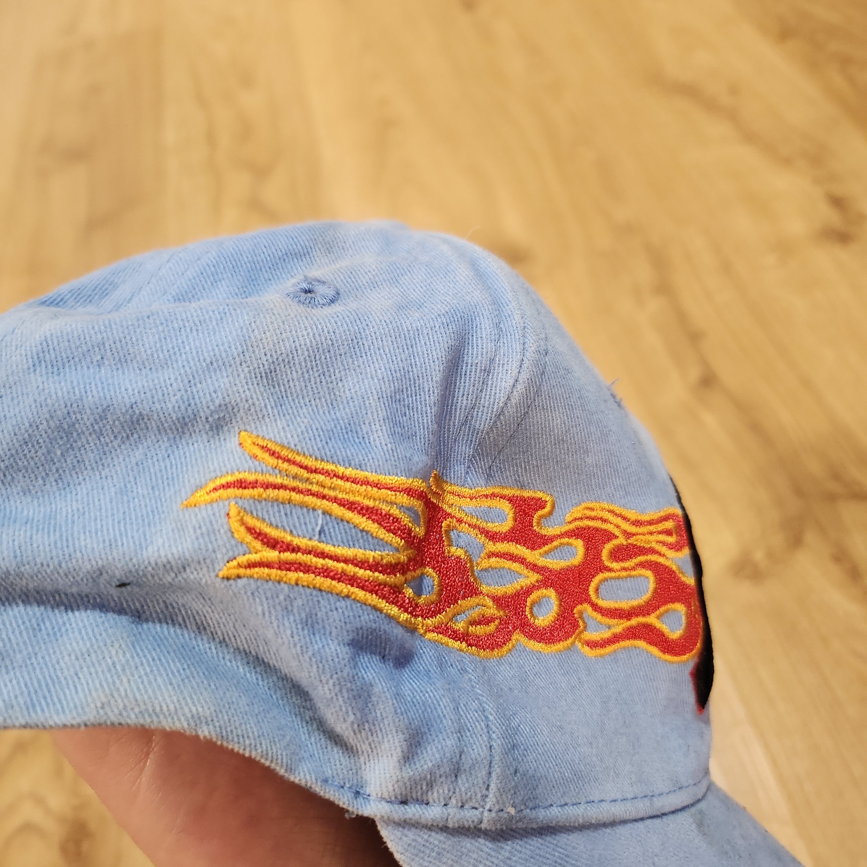 Vintage NY Blue Flame Hat Size ONE SIZE - 3 Thumbnail