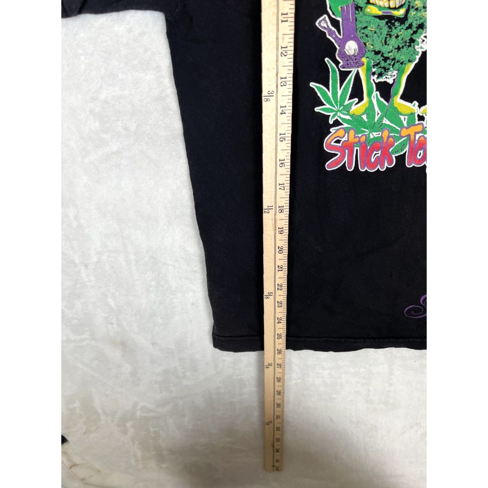 Vintage Mary Jane Smokewear T-Shirt Mens M Black Graphic Print 420 Weed Good Buds Stick Together Shirt Mens Size M Size US M / EU 48-50 / 2 - 7 Thumbnail