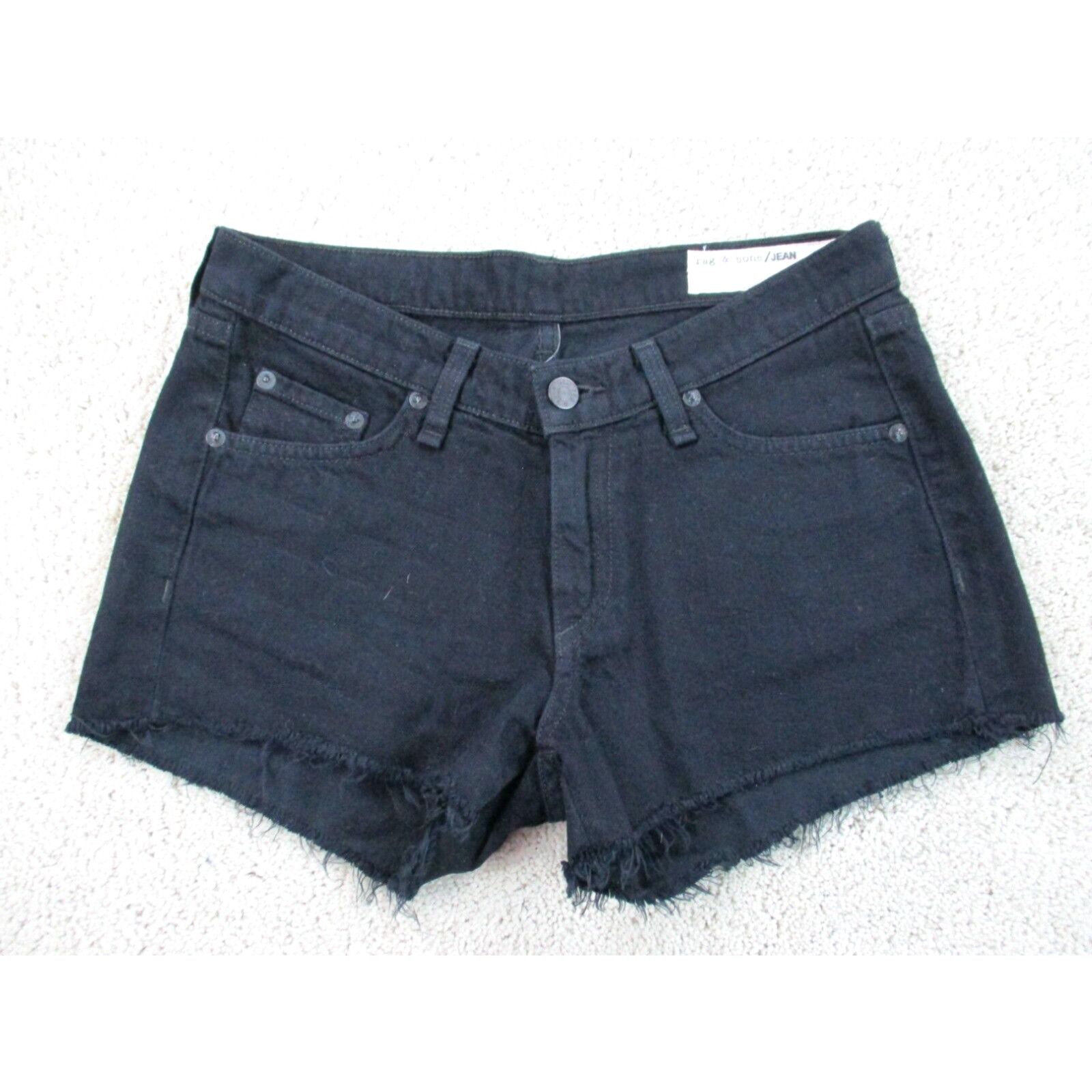 Rag & Bone Rag & Bone Shorts Womens 25 Black Raw Hem Cut Offs Denim Daisy  Dukes Ladies | Grailed