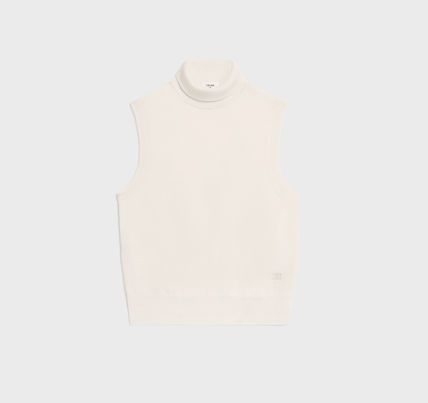 Celine sleeveless turtleneck sweater in fine wool Size XL / US 12-14 / IT 48-50 - 1 Thumbnail