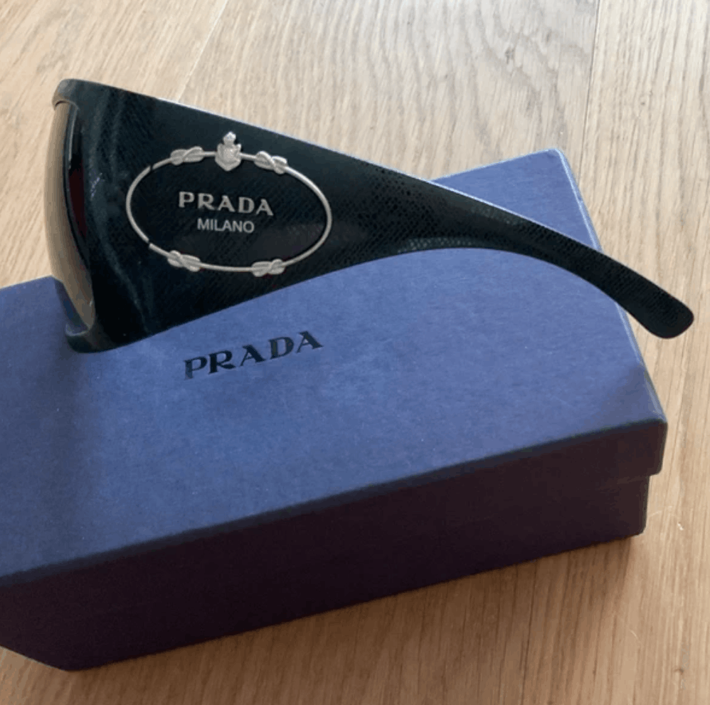Prada PRADA Sunglasses Wrap Shield Mask Symbole Sport Red Tab Size ONE SIZE - 3 Thumbnail