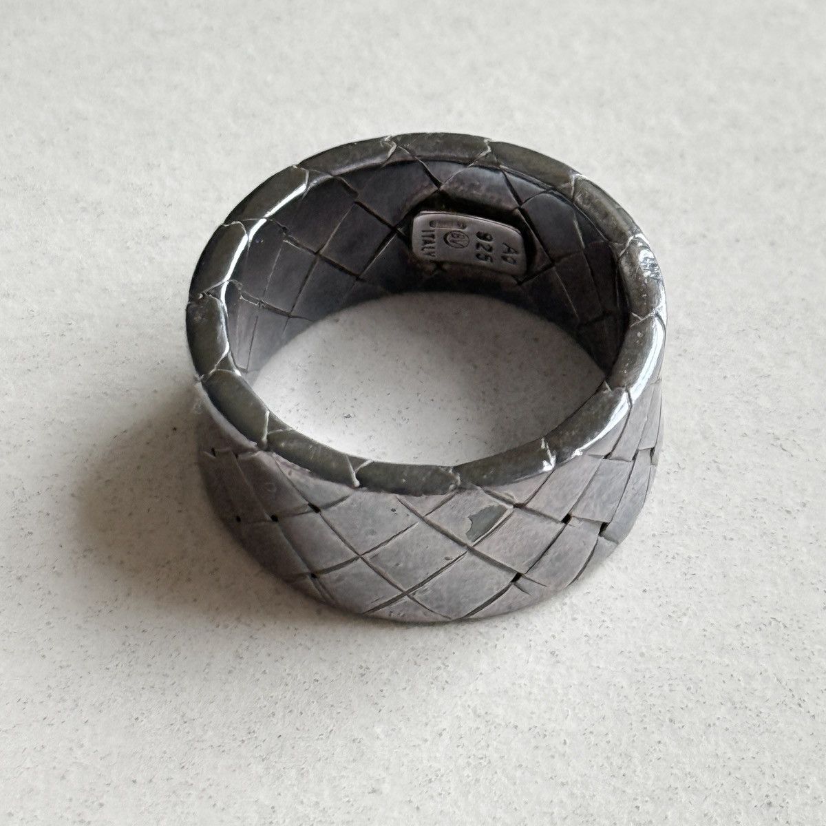 Bottega Veneta Bottega Veneta Sterling Silver Woven Ring Size ONE SIZE - 5 Thumbnail