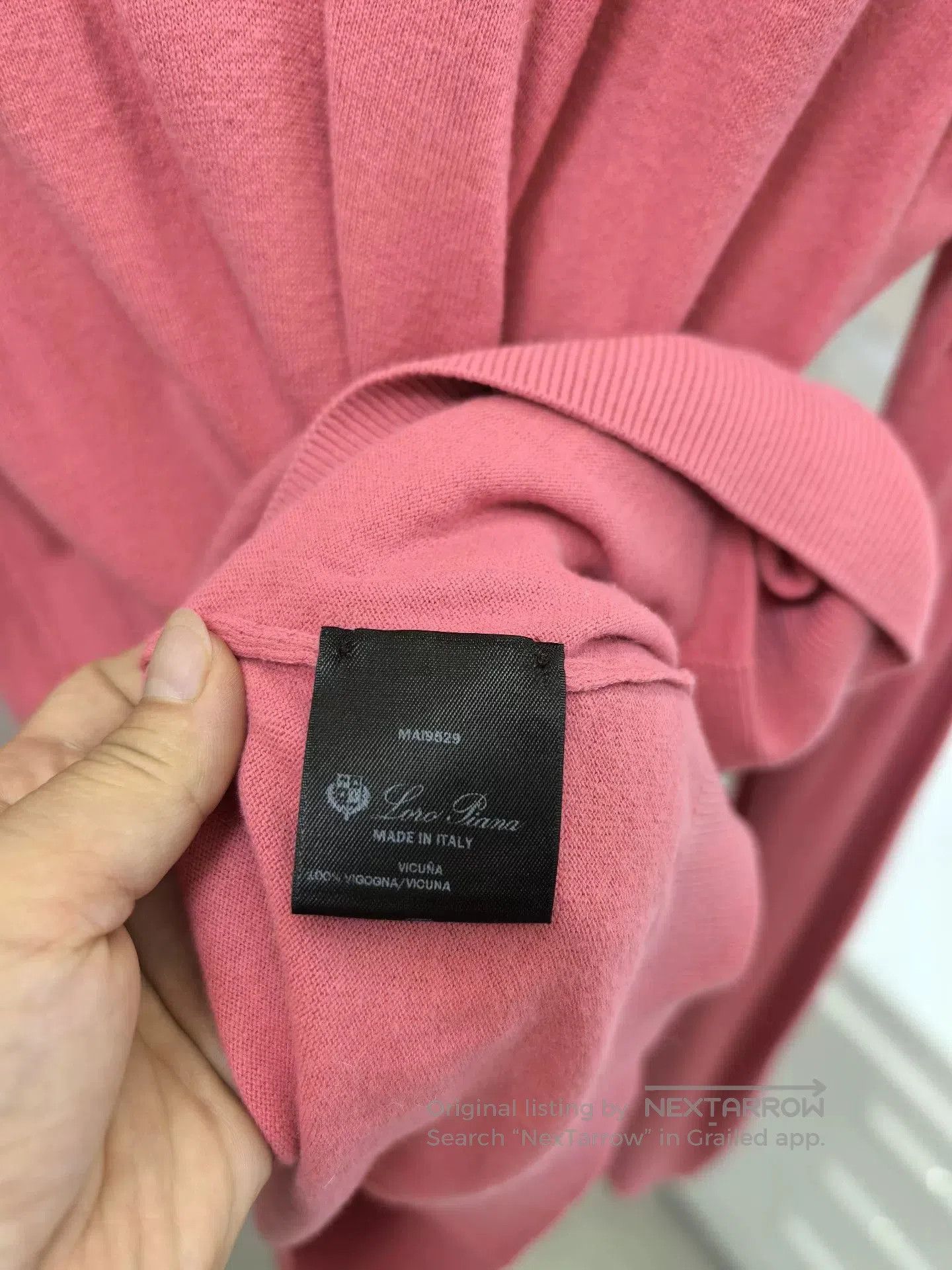 Loro Piana Loro Piana Vicuna Pink Knit Sweater. Size US XL / EU 56 / 4 - 3 Thumbnail