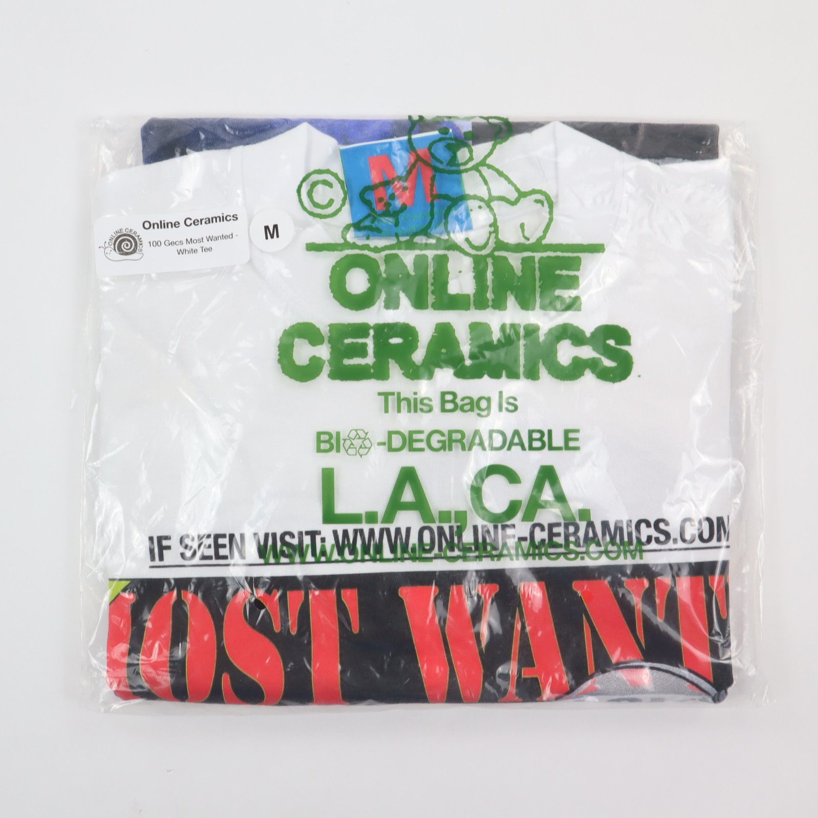 Band Tees × Online Ceramics Online Ceramics x 100 Gecs "Most Wanted" Tee T-Shirt Size US M / EU 48-50 / 2 - 3 Thumbnail