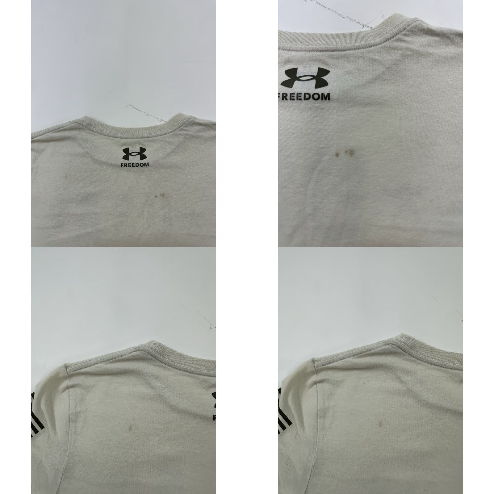 Under Armour Under Armour Shirt Womens Medium Beige Freedom Flag USA Loose Fit Ladies Size M / US 6-8 / IT 42-44 - 8 Thumbnail