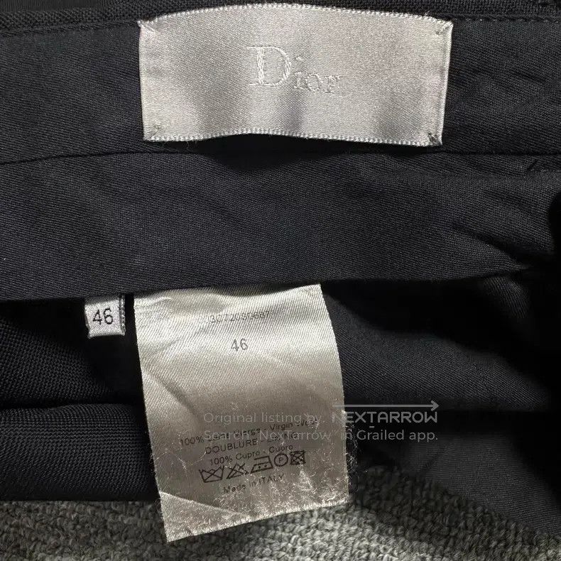 Dior Dior Black silk side seam satin suit pants Size US 30 / EU 46 - 4 Thumbnail