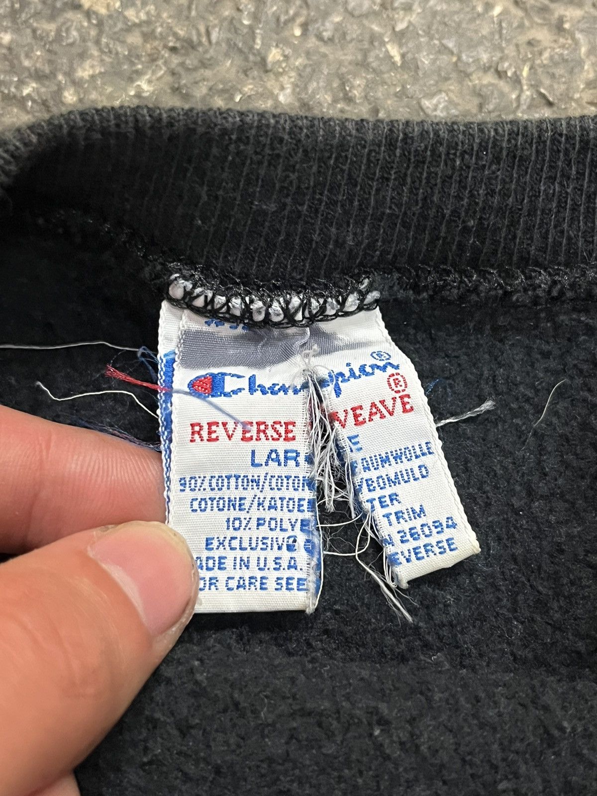 Champion × Vintage Champion reverse weave 90s embroidered heavy cotton rare Size US L / EU 52-54 / 3 - 5 Thumbnail