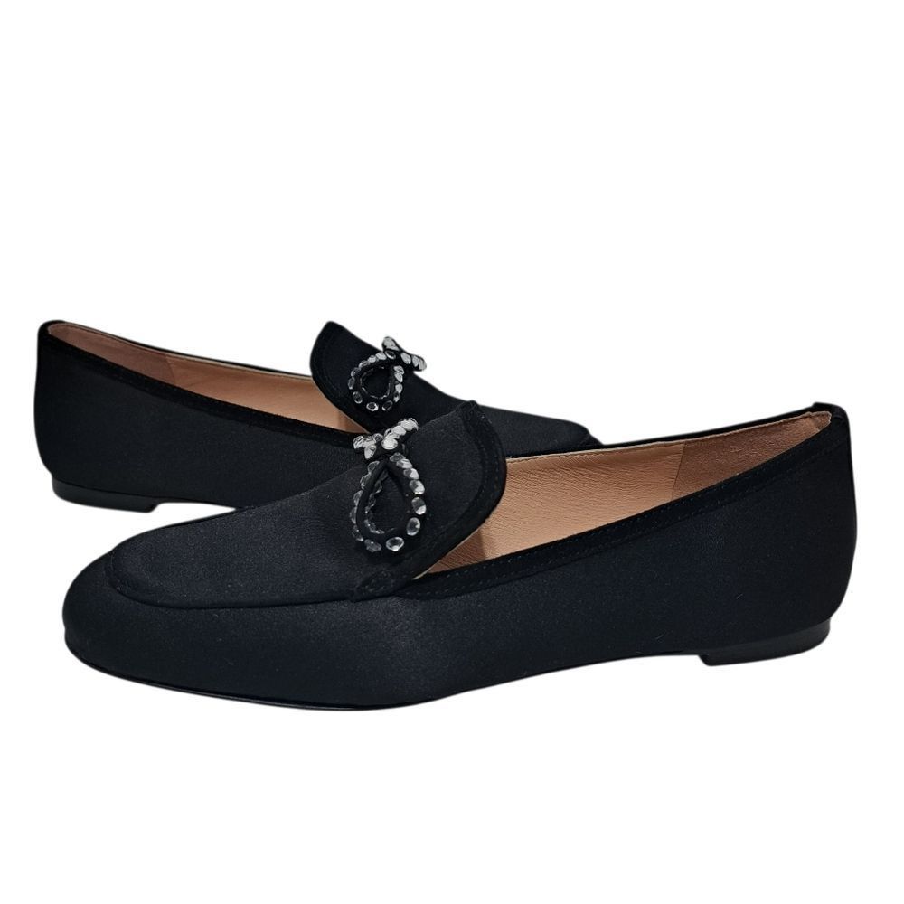 J.Crew J. Crew Marie Bow Elegant Slip On Loafers Rhinestone Detail Size US 6.5 / IT 36.5 - 7 Thumbnail