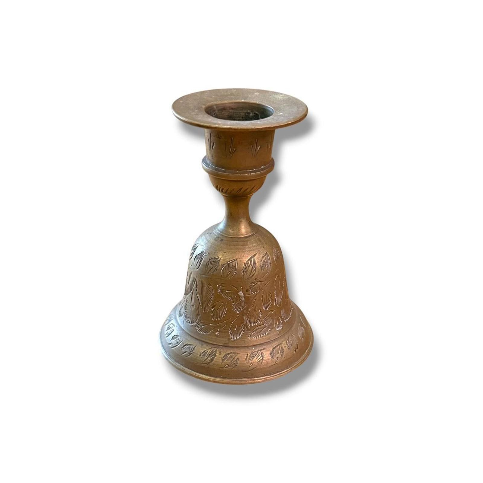 Other Engraved Brass Bell Candlestick Holder Size ONE SIZE - 1 Thumbnail