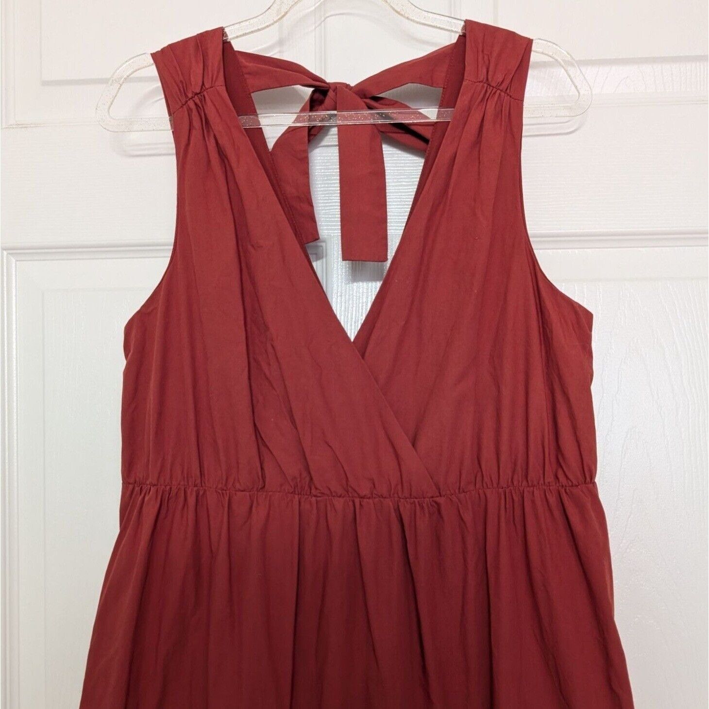 Marie Oliver Marie Oliver Gabbie Tiered Dress Womens Size 4 V Neck Clay Size S / US 4 / IT 40 - 2 Thumbnail