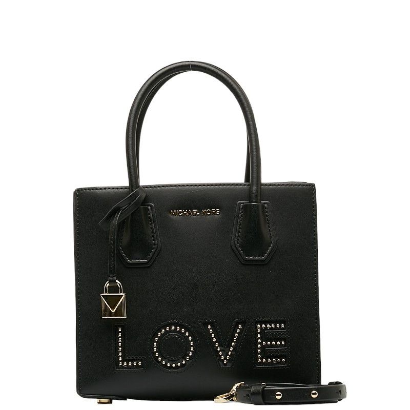 Michael Kors Michael Kors Michael Kors Mercer LOVE Studs Leather Handbag 30H7GM9M6O Leather Handbag 30H7GM9M6O in Very Good Condition Size ONE SIZE - 1 Thumbnail