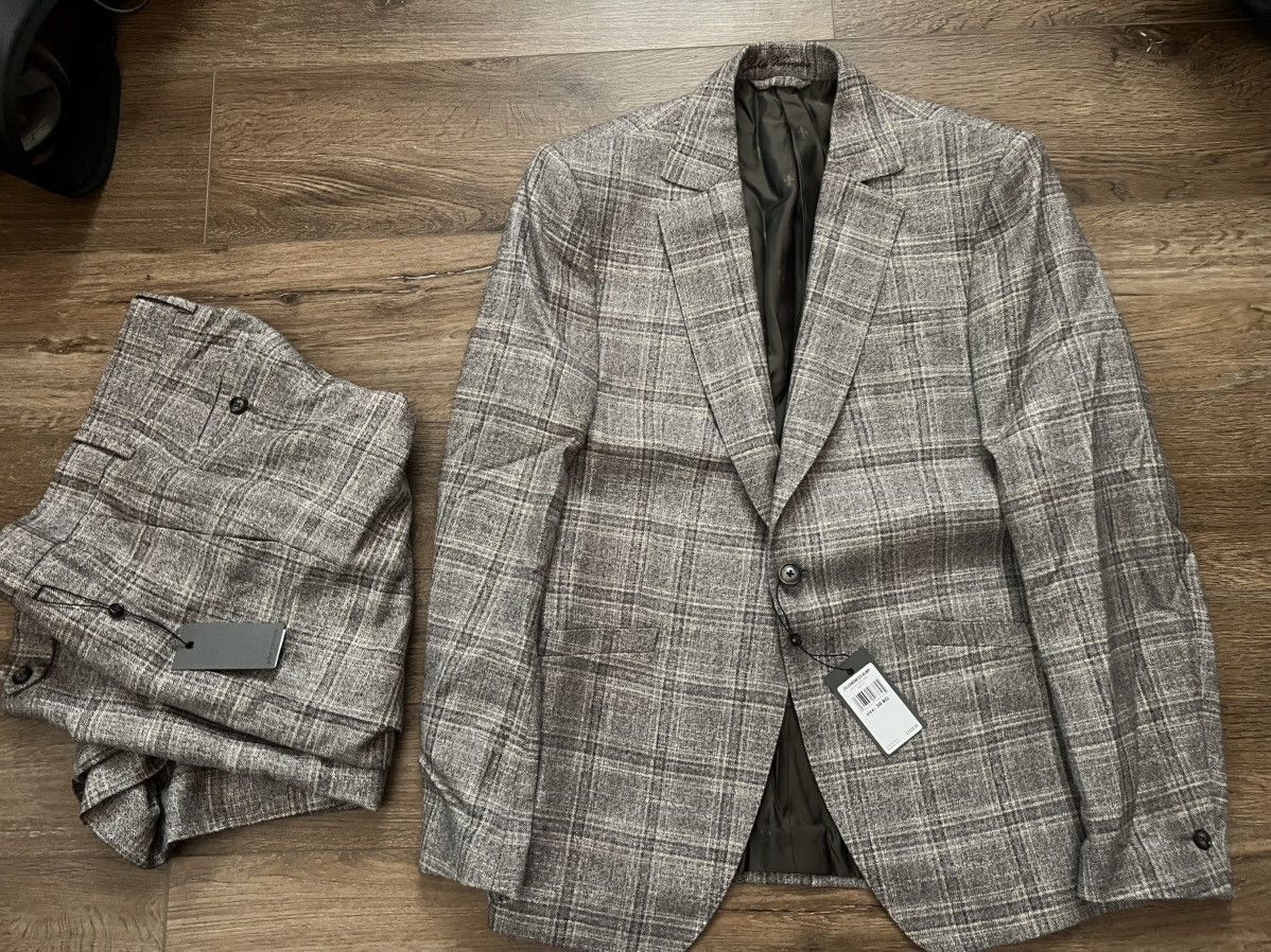John Varvatos Plaid tailored suit set Size US M / EU 48-50 / 2 - 4 Thumbnail