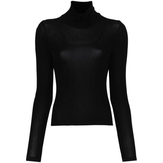 Balenciaga BALENCIAGA Women Tops 813303 TRVW2 1000 BLACK Size S / US 4 / IT 40 - 1 Thumbnail