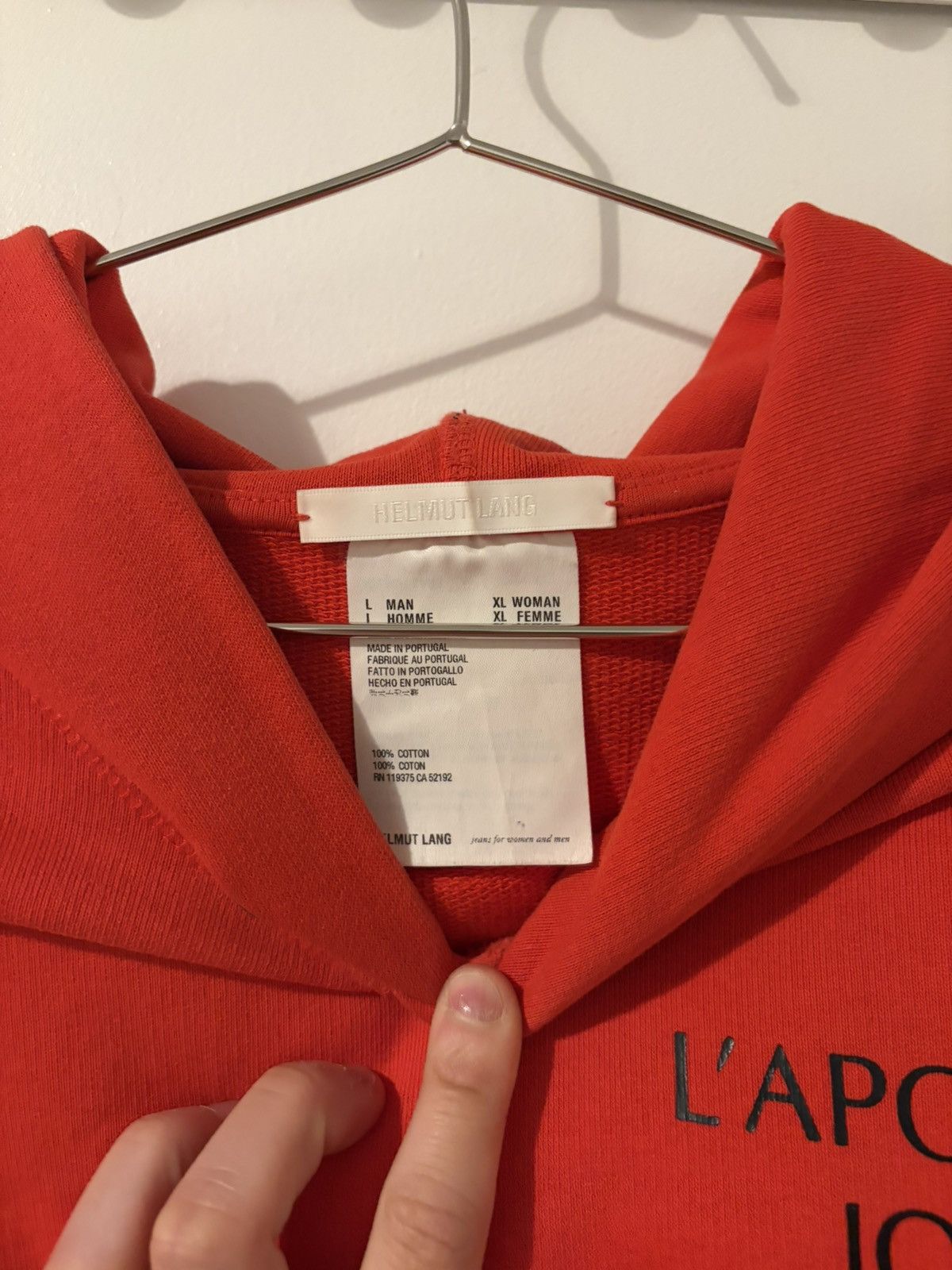 Helmut Lang Helmut Lang L’apocalypse Joyeyse hoodie Size US L / EU 52-54 / 3 - 3 Thumbnail