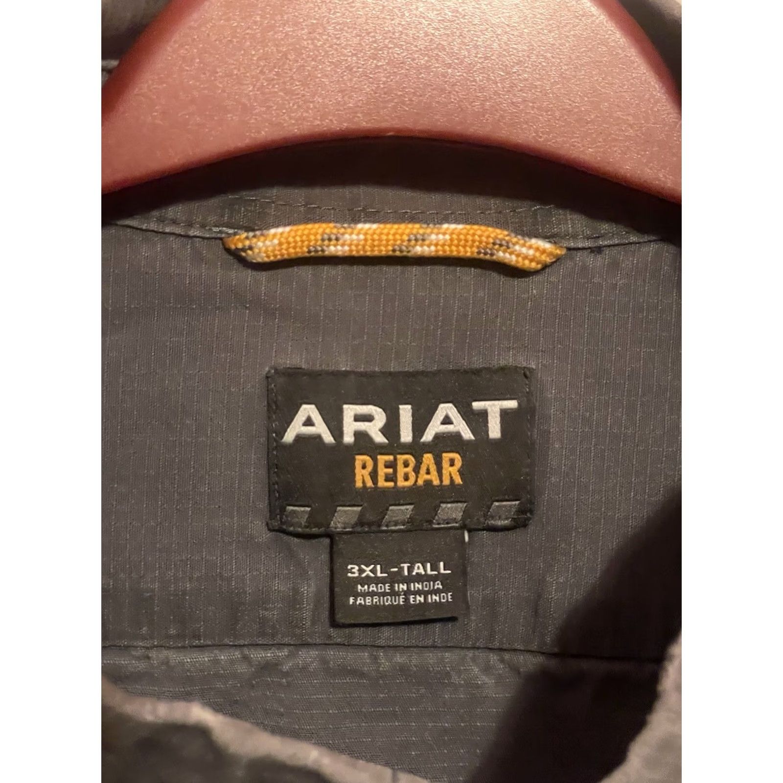 Ariat Ariat Pro Series Rebar Shirt Mens 3XL Tall Gray Button-Down Long Sleeve Workwear Shirt Size US XXL / EU 58 / 5 - 4 Thumbnail