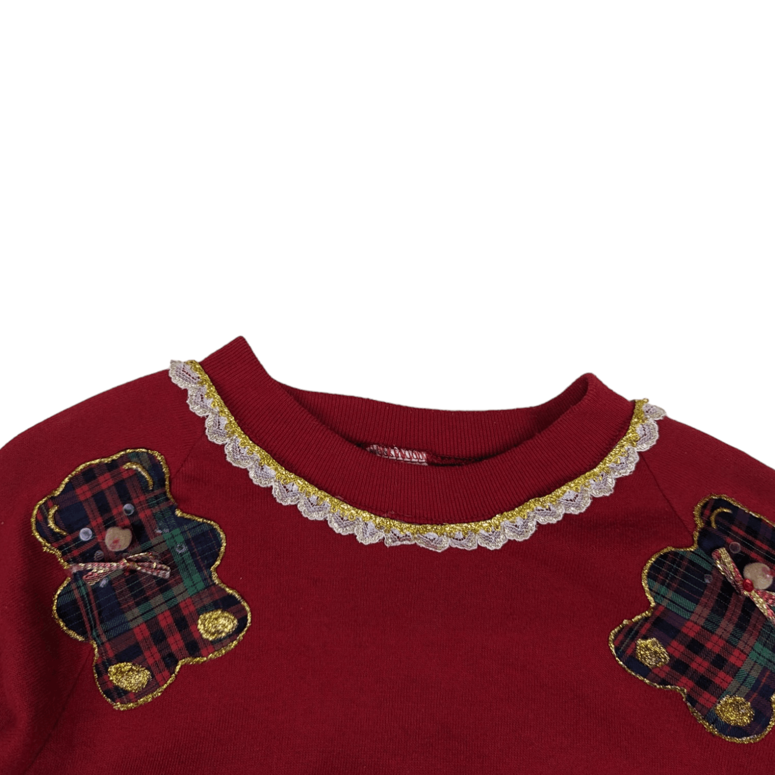 Jerzees Vintage 90's JERZEES Teddy Bear Cute Love Jumper Sweatshirt Size US S / EU 44-46 / 1 - 6 Thumbnail