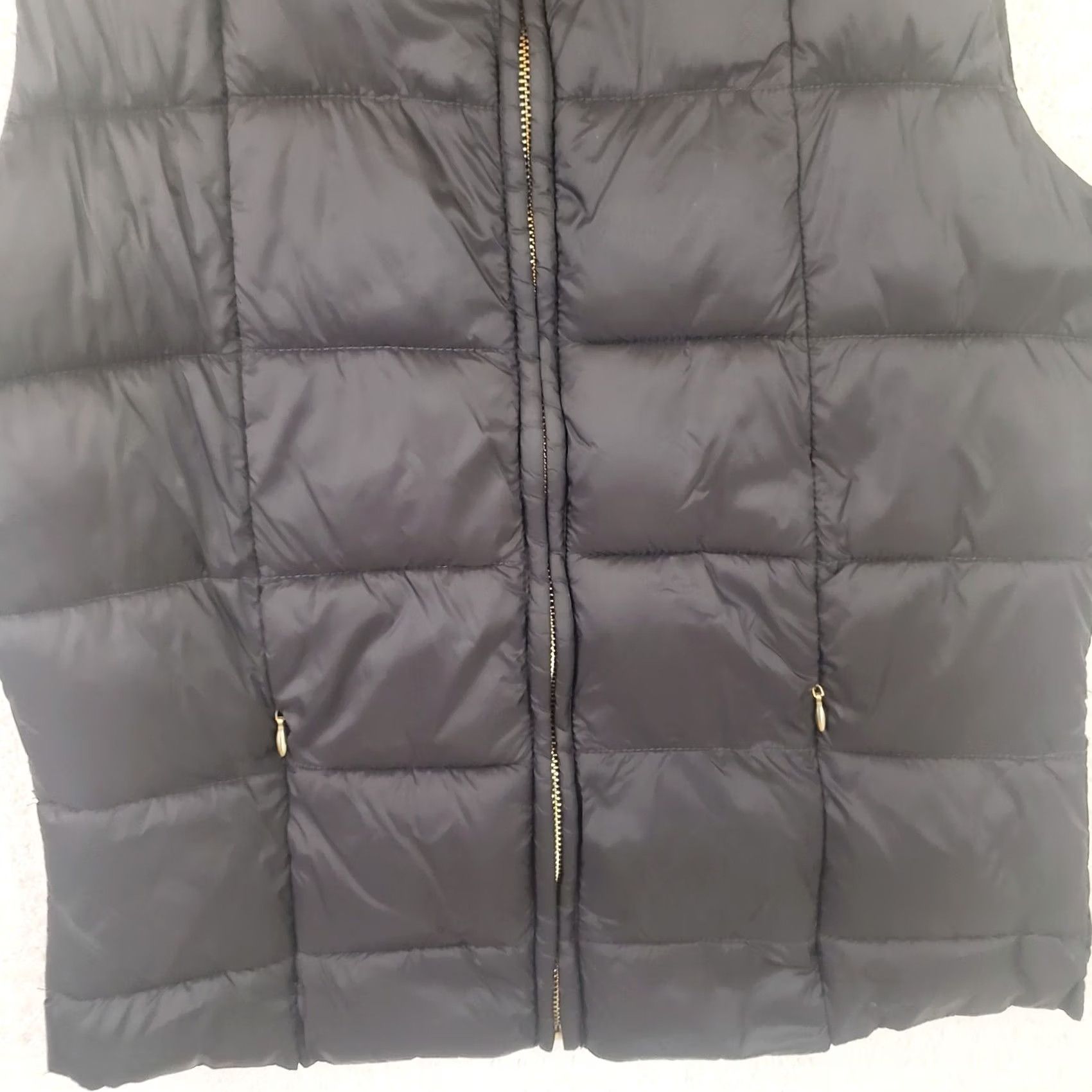 Vintage INSO Collection Women's L Black Quilted Full Zip Puffer Vest Size L / US 10 / IT 46 - 2 Thumbnail