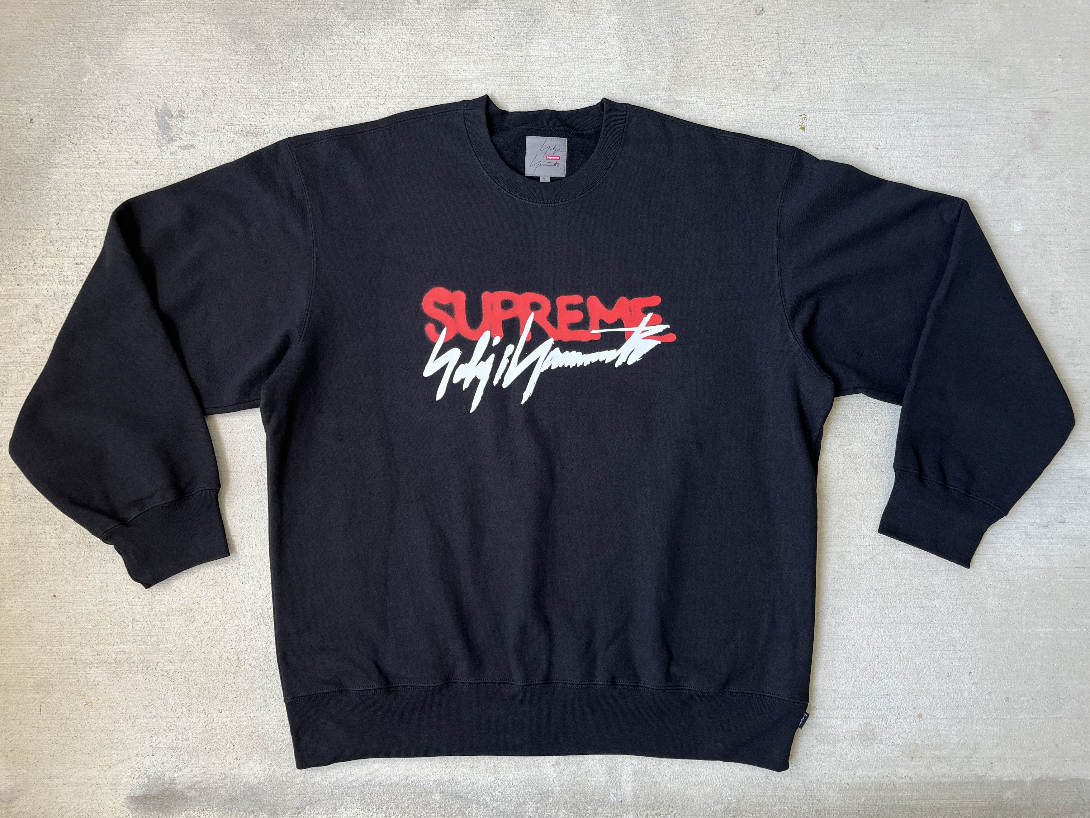 Supreme Supreme x Yohji Yamamoto Crewneck Sweatshirt FW20 | Grailed