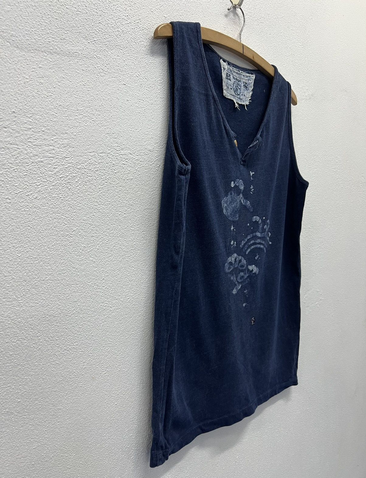 Indigo × Vintage VINTAGE INDIGO SLEEVELESS SHIRT Size US L / EU 52-54 / 3 - 6 Thumbnail