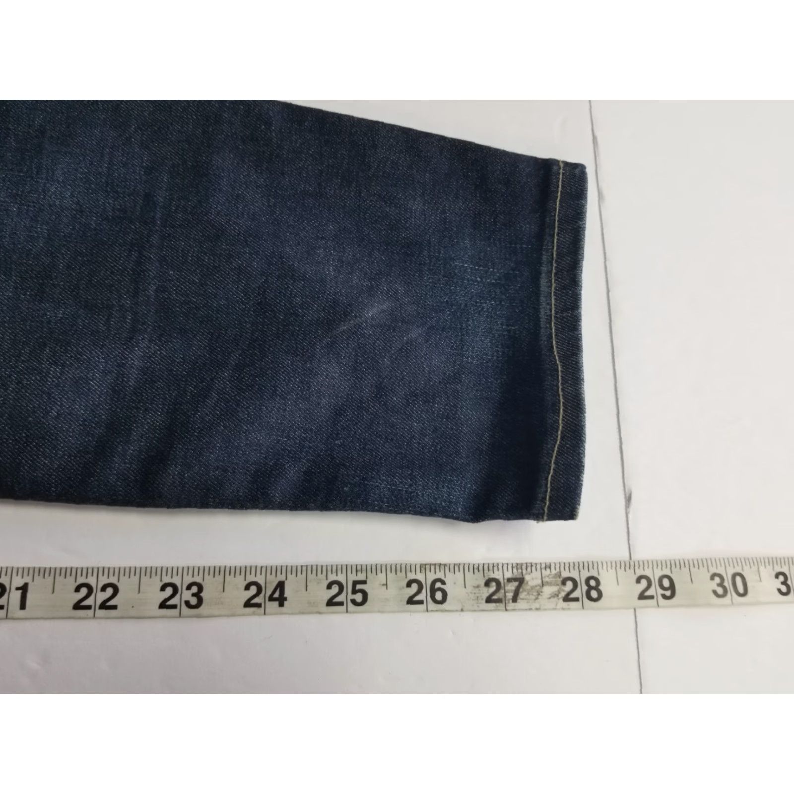Vintage Adriano Goldschmied Jeans Womens 29R Blue Stevie Ankle Slim Straight Distressed Jeans Size 29" - 6 Thumbnail