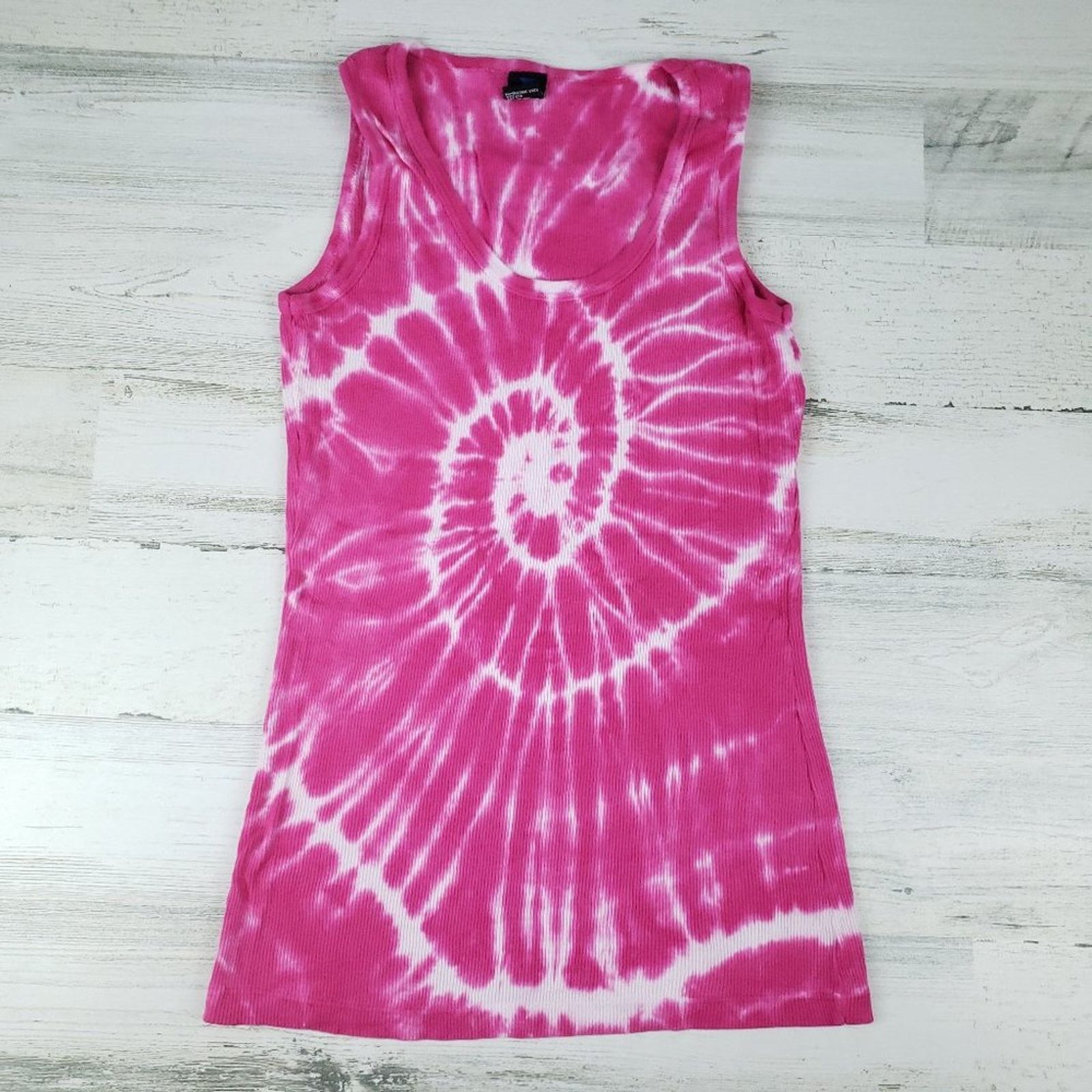 Other NWOT Point Sportswear Tie Dye Pink Spiral Tank Top Medium Size M / US 6-8 / IT 42-44 - 1 Thumbnail