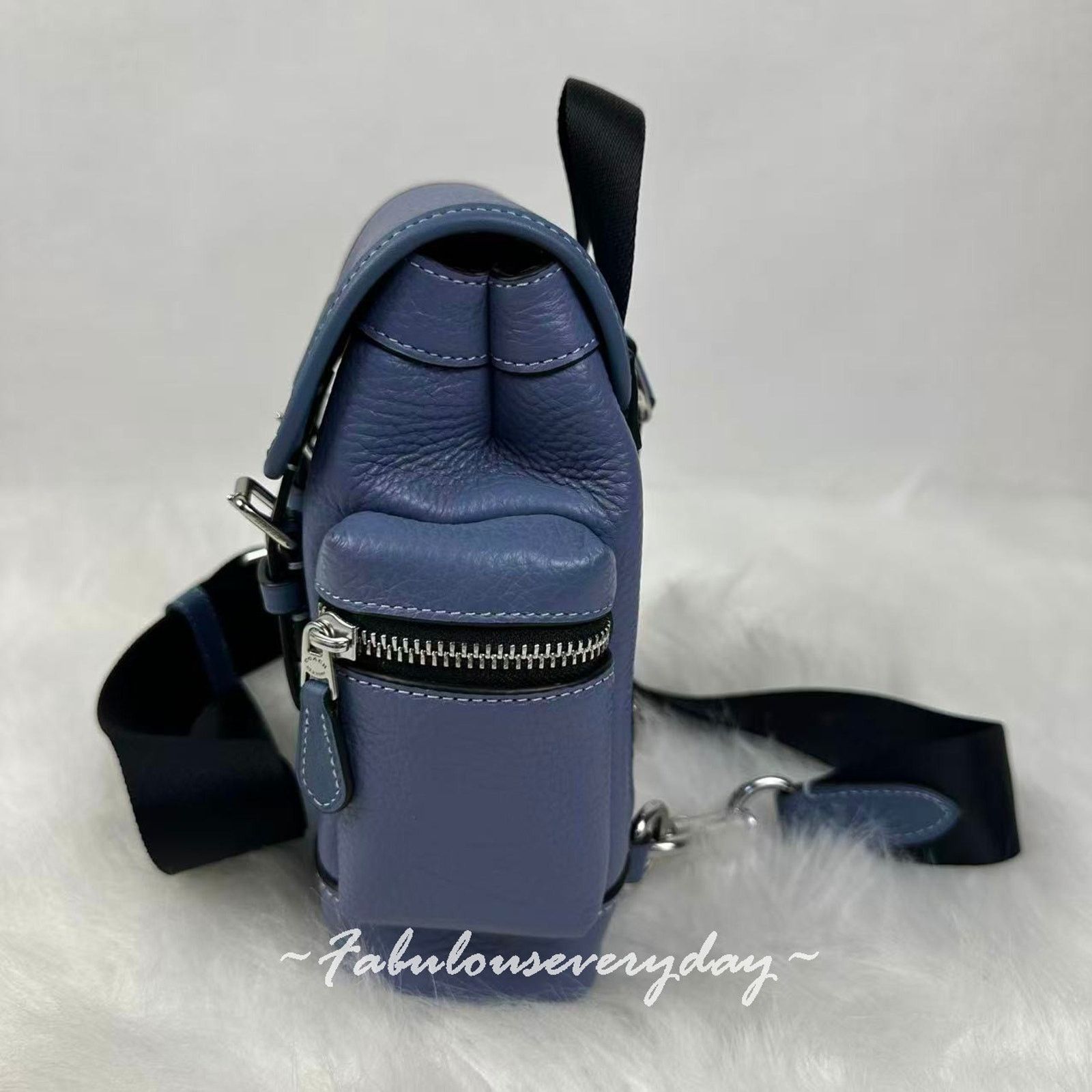 Coach Coach Men Sprint Sling Pack Leather/Black Copper/Light Denim Size ONE SIZE - 2 Thumbnail