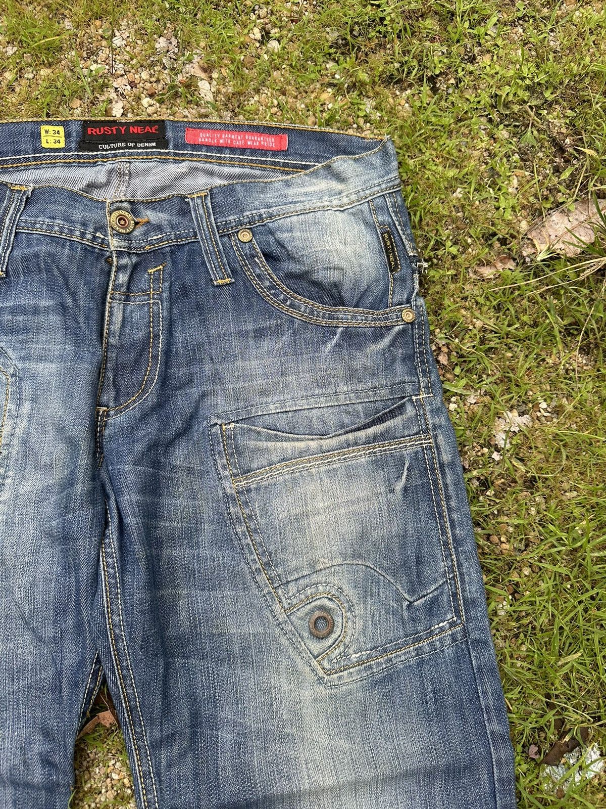 Seditionaries CRAZY RUSTY NEAL CULTURE OF DENIM PANTS W36 Size US 36 / EU 52 - 4 Thumbnail