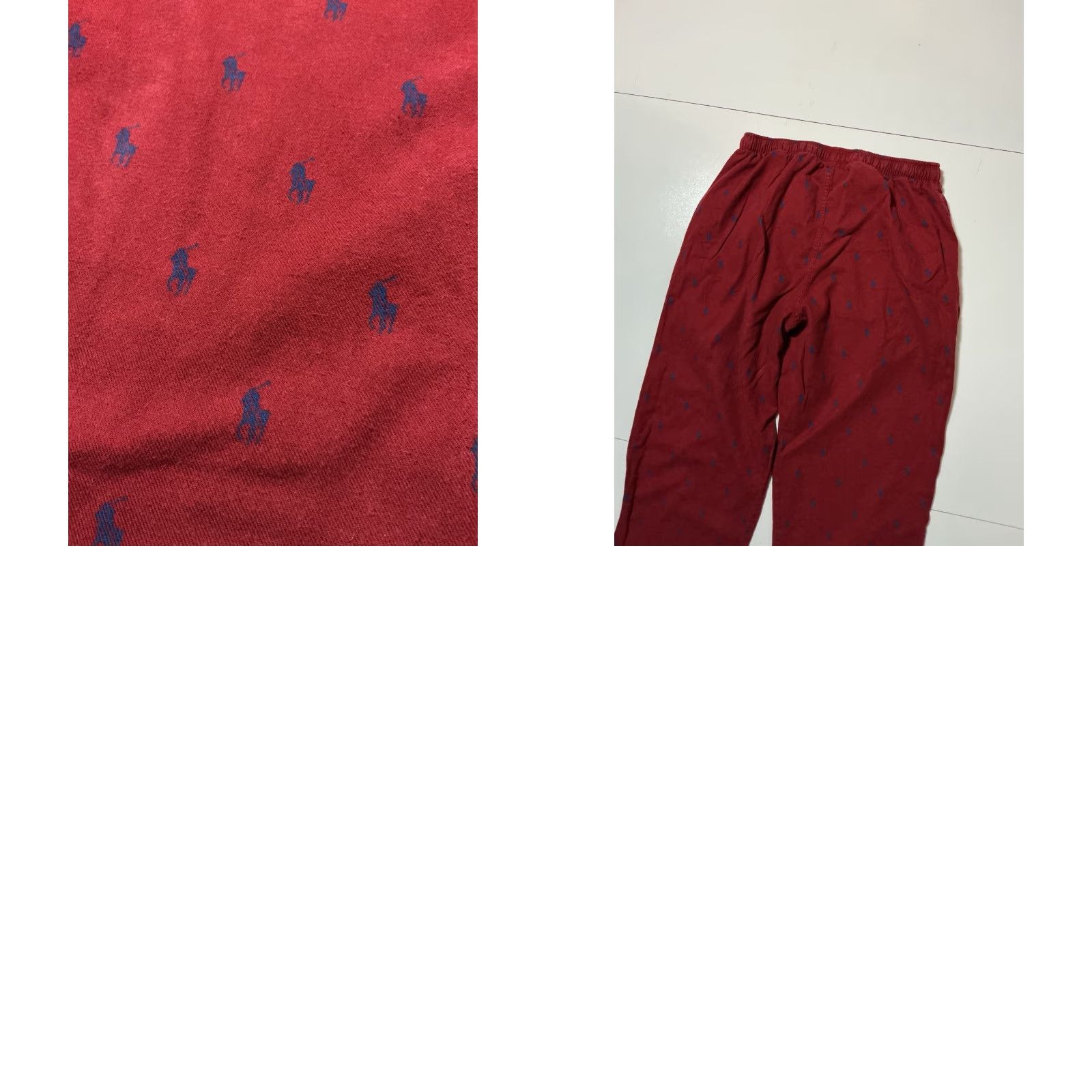 Polo Ralph Lauren VINTAGE Polo Ralph Lauren Dry Goods Pajama Pants Men Medium Red Pony Logo All Over Print Sleepwear Size US M / EU 48-50 / 2 - 8 Thumbnail