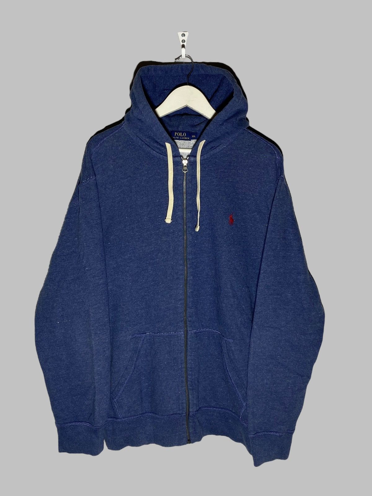 VINTAGE RALPH LAUREN POLO STRIPED 3/4 ZIP POCKETS SWEATSHIRT