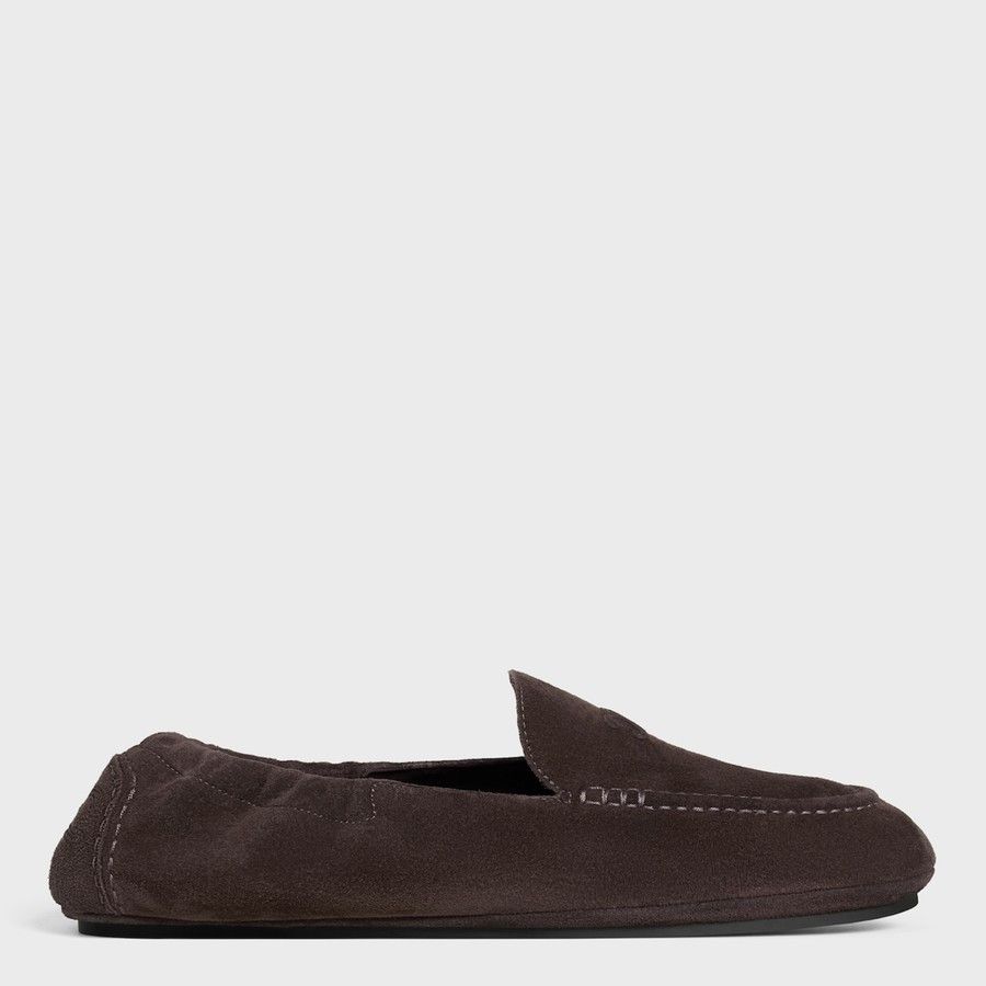 Celine o1d2blof0226 Suede Loafers in Brown Size US 9 / EU 42 - 2 Thumbnail