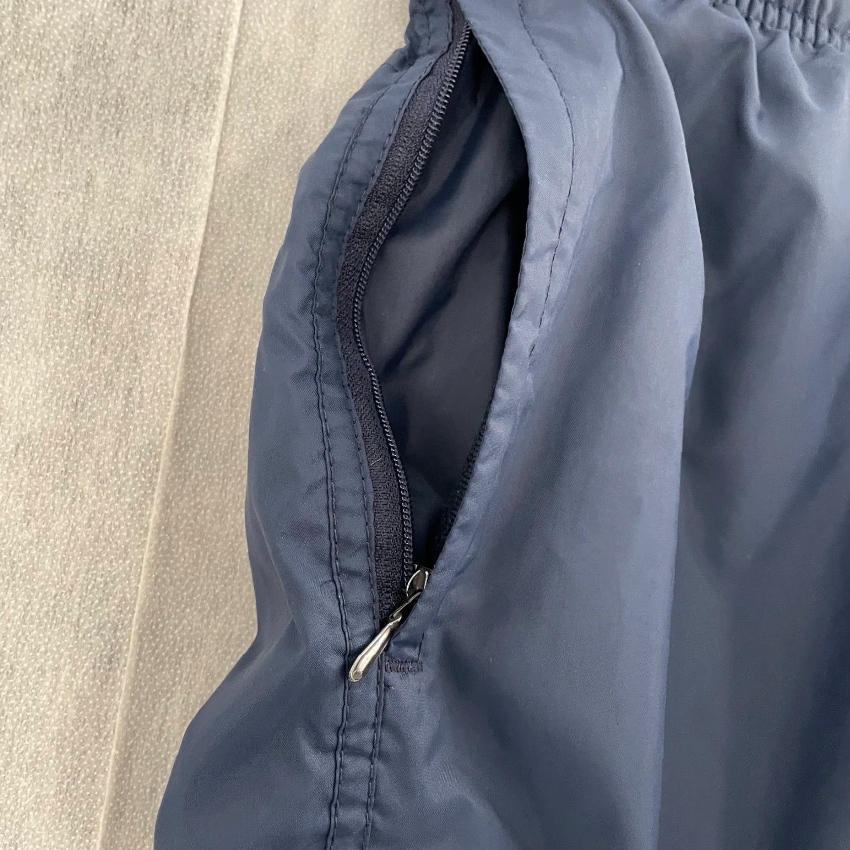 Nike VINTAGE Nike Pants Adult Medium Blue Lined Jogger Pockets Swoosh Logo Mens M 90s Size US 31 - 5 Thumbnail
