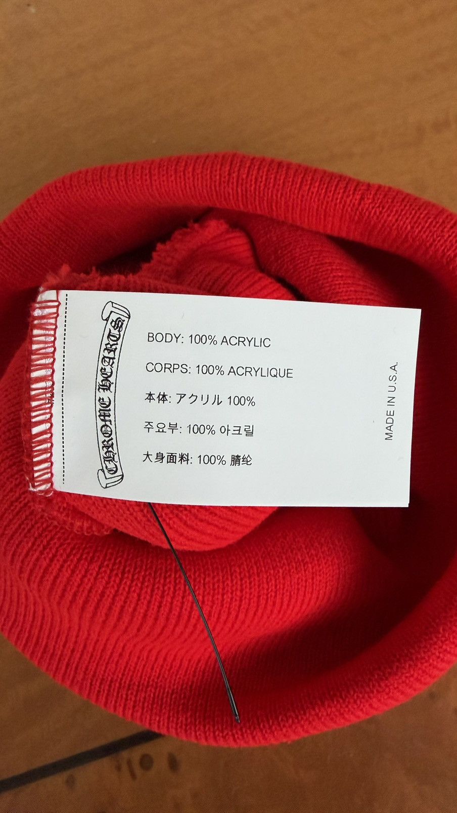 Chrome Hearts Chrome Hearts CH Beanie Red Size ONE SIZE - 5 Thumbnail