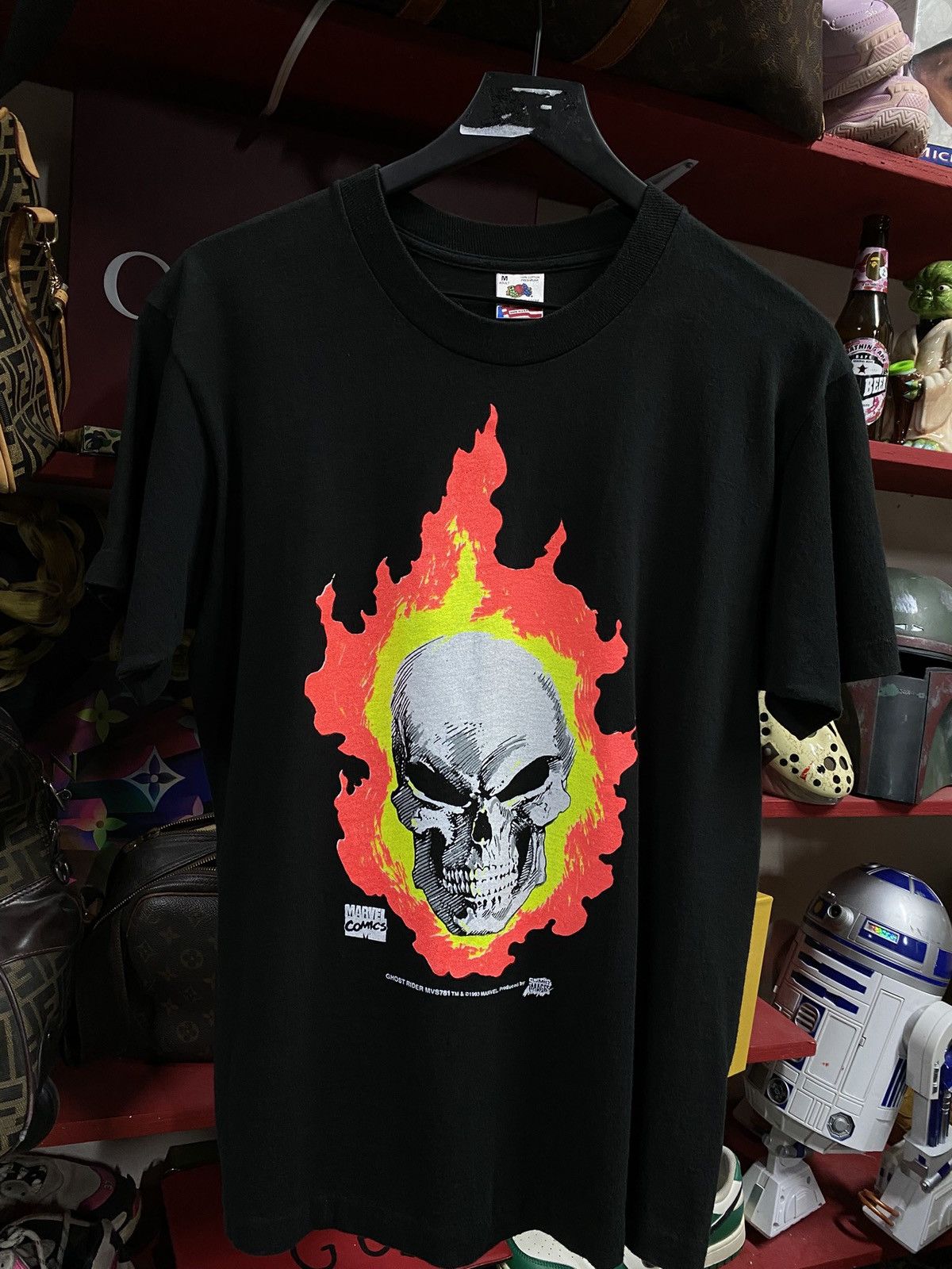 Marvel Comics Vintage 90’s DC Comics Ghost Rider Tee Shirt Medium Size US M / EU 48-50 / 2 - 1 Thumbnail