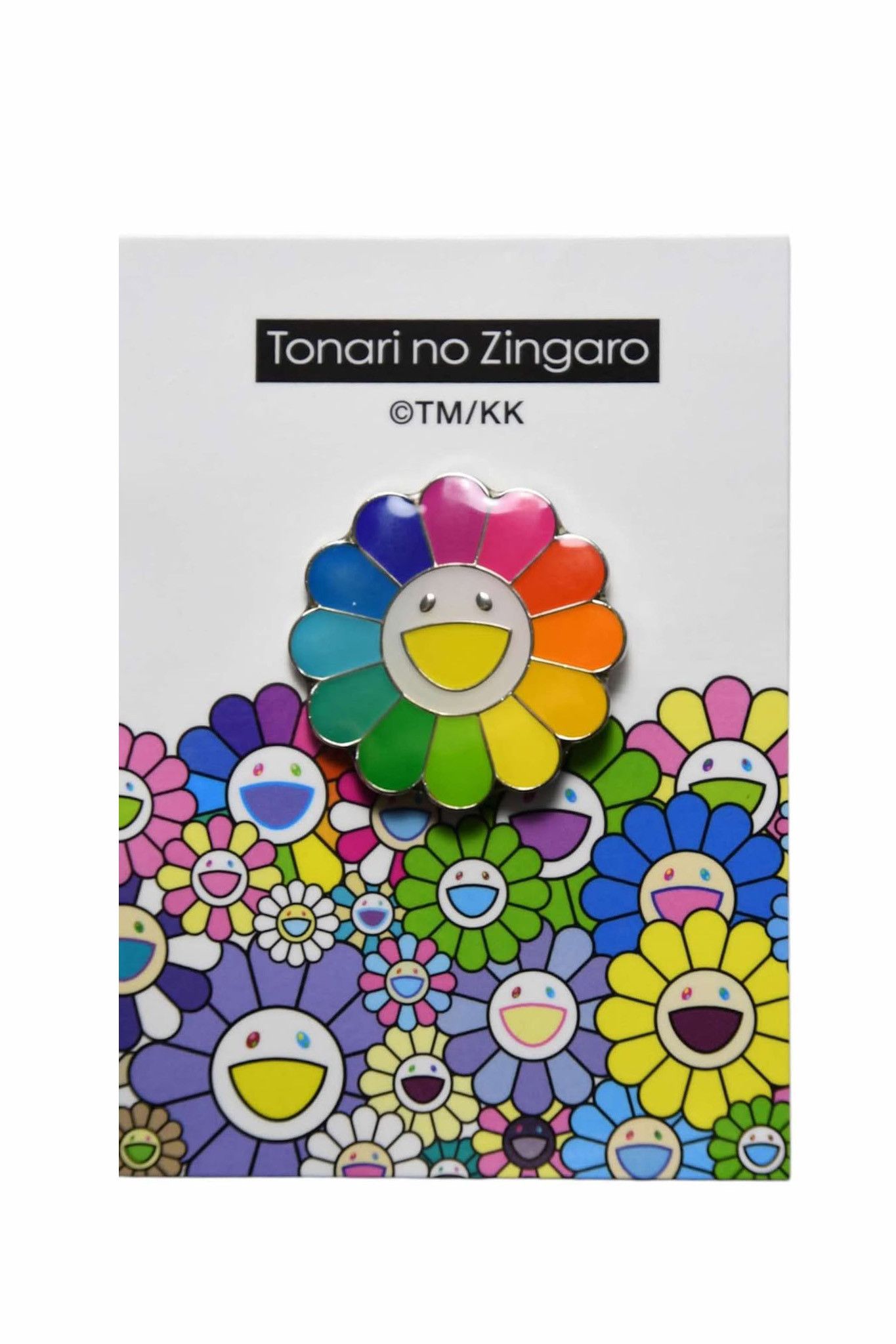 Takashi Murakami Takashi Murakami OG Rainbow White Pin Brooche metallic pin Size ONE SIZE - 1 Thumbnail