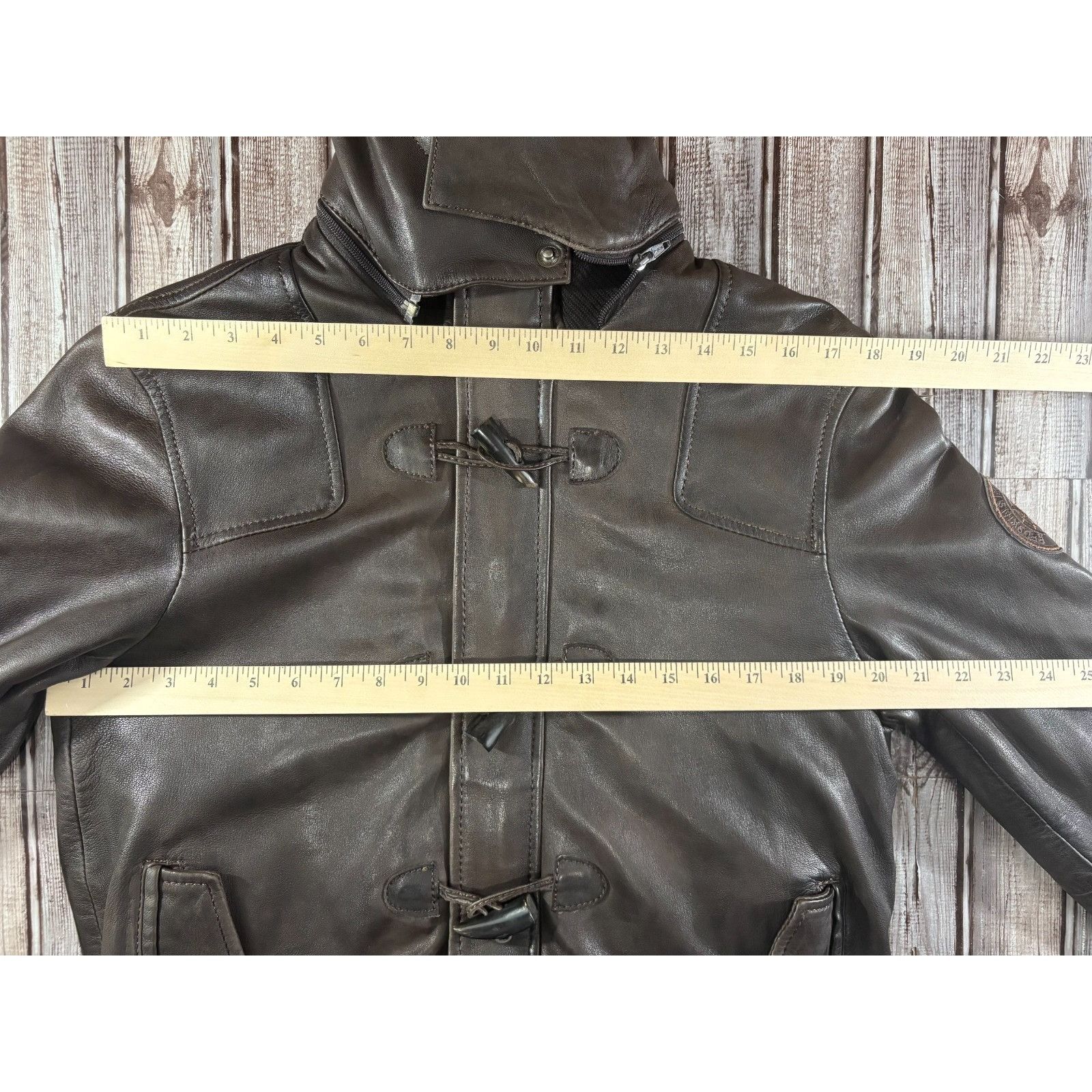 Other RedsKins hooded soft leahter jacket size L color brown vinta Size L / US 10 / IT 46 - 6 Thumbnail