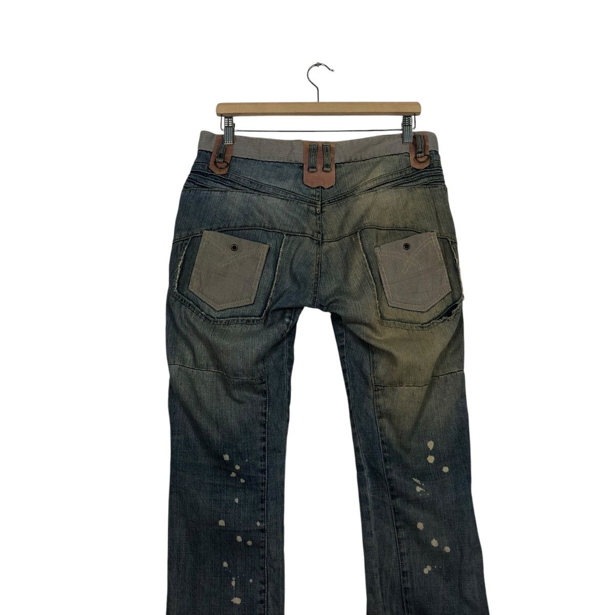PPFM 🔥VINTAGE SKINNY DENIM JEANS PPFM BONDAGE PUNK DESIGN Size US 32 / EU 48 - 12 Thumbnail