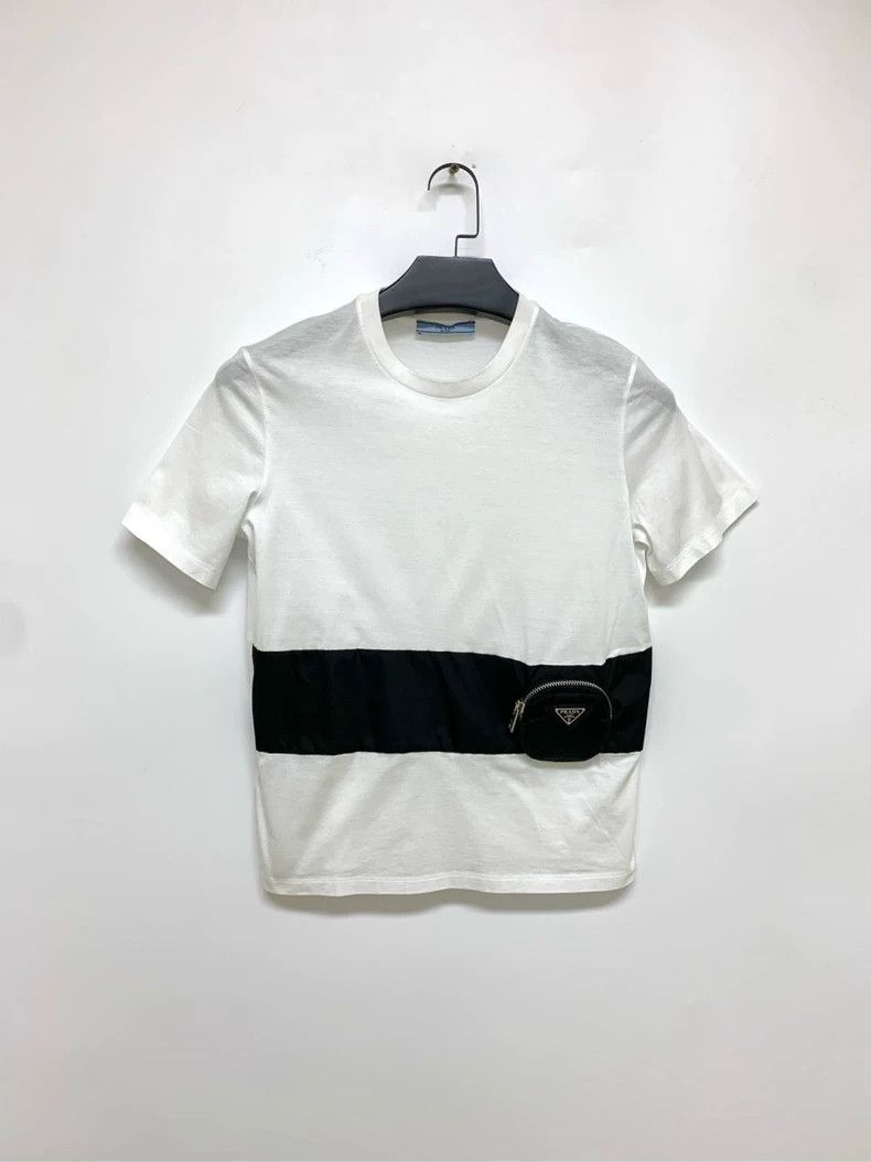 Prada Prada Waist bag triangle logo short sleeves 2501-Nextarrow Size S / US 4 / IT 40 - 1 Thumbnail
