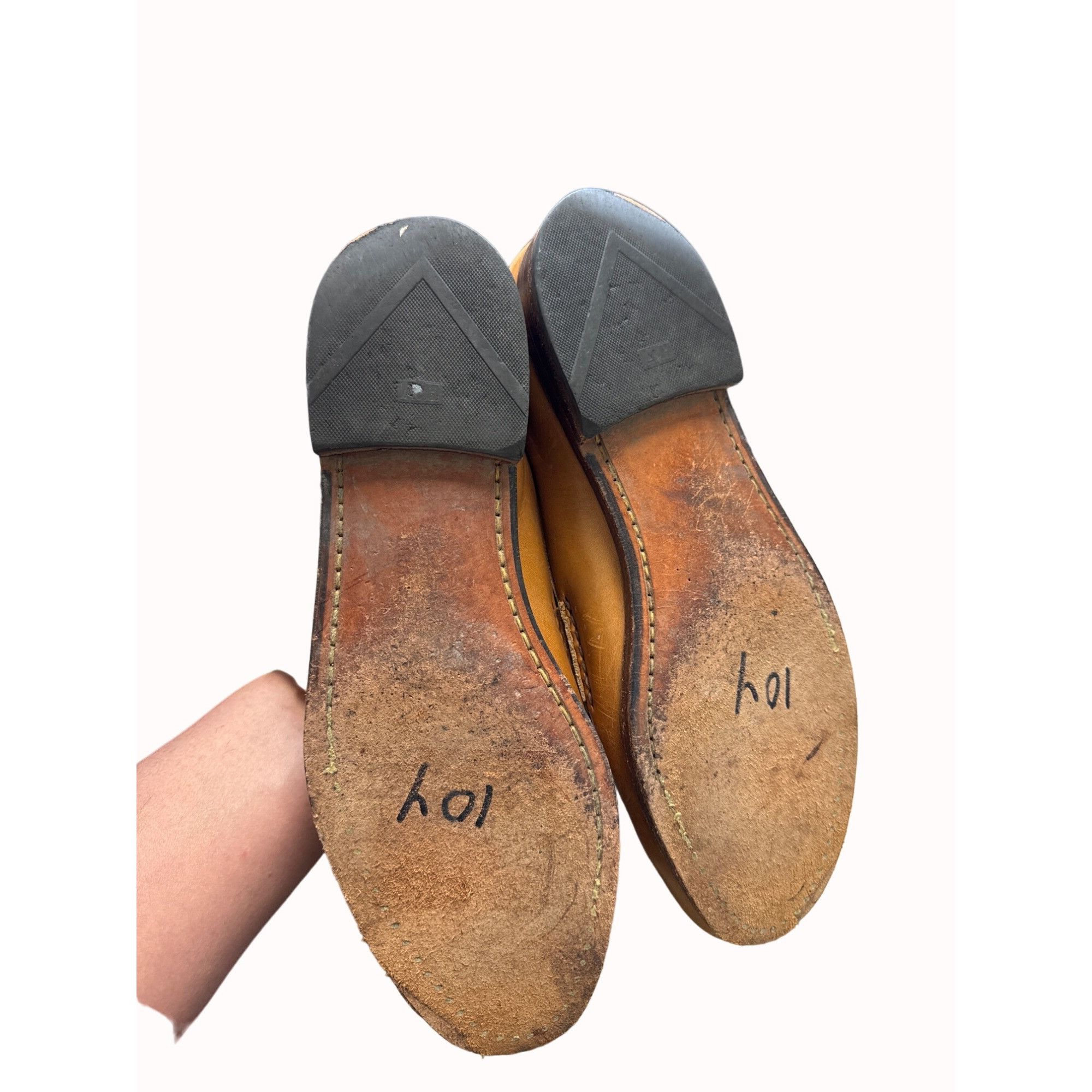 Allen Edmonds Allen Edmonds tan men’s penny Oxford dress shoes 9.5D SKU 44 Size US 9.5 / EU 42-43 - 12 Thumbnail
