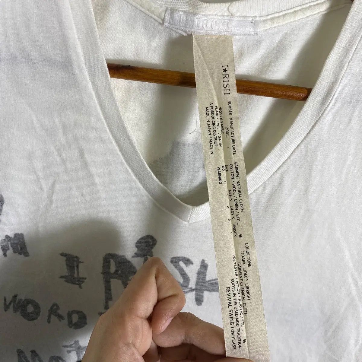 Designer × Japanese Brand IRISH JAPAN Poem & Crossbone Tee Shirt Medium Size Size M / US 6-8 / IT 42-44 - 6 Thumbnail
