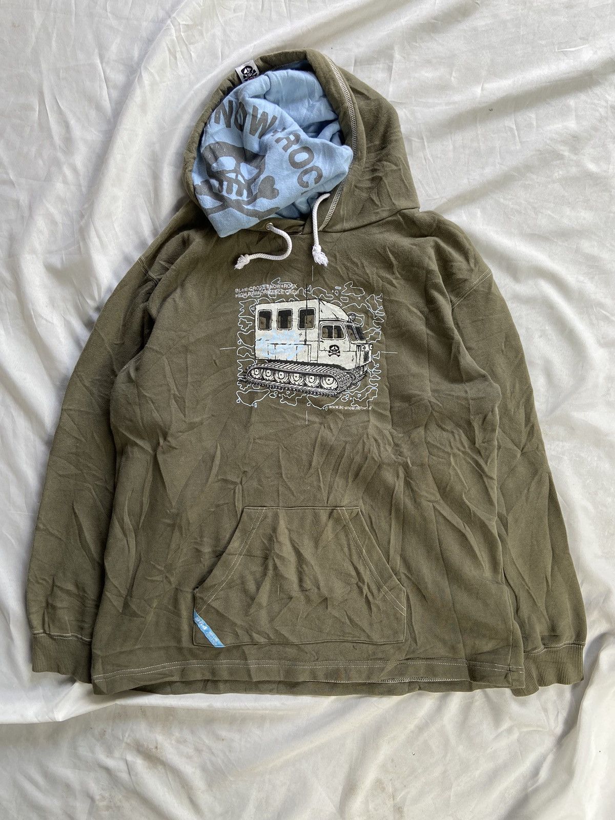 Japanese Brand BLUE CROSS SNOW+ROCK HIGH PERFORMANCE CREW HOODIE Size US M / EU 48-50 / 2 - 2 Thumbnail