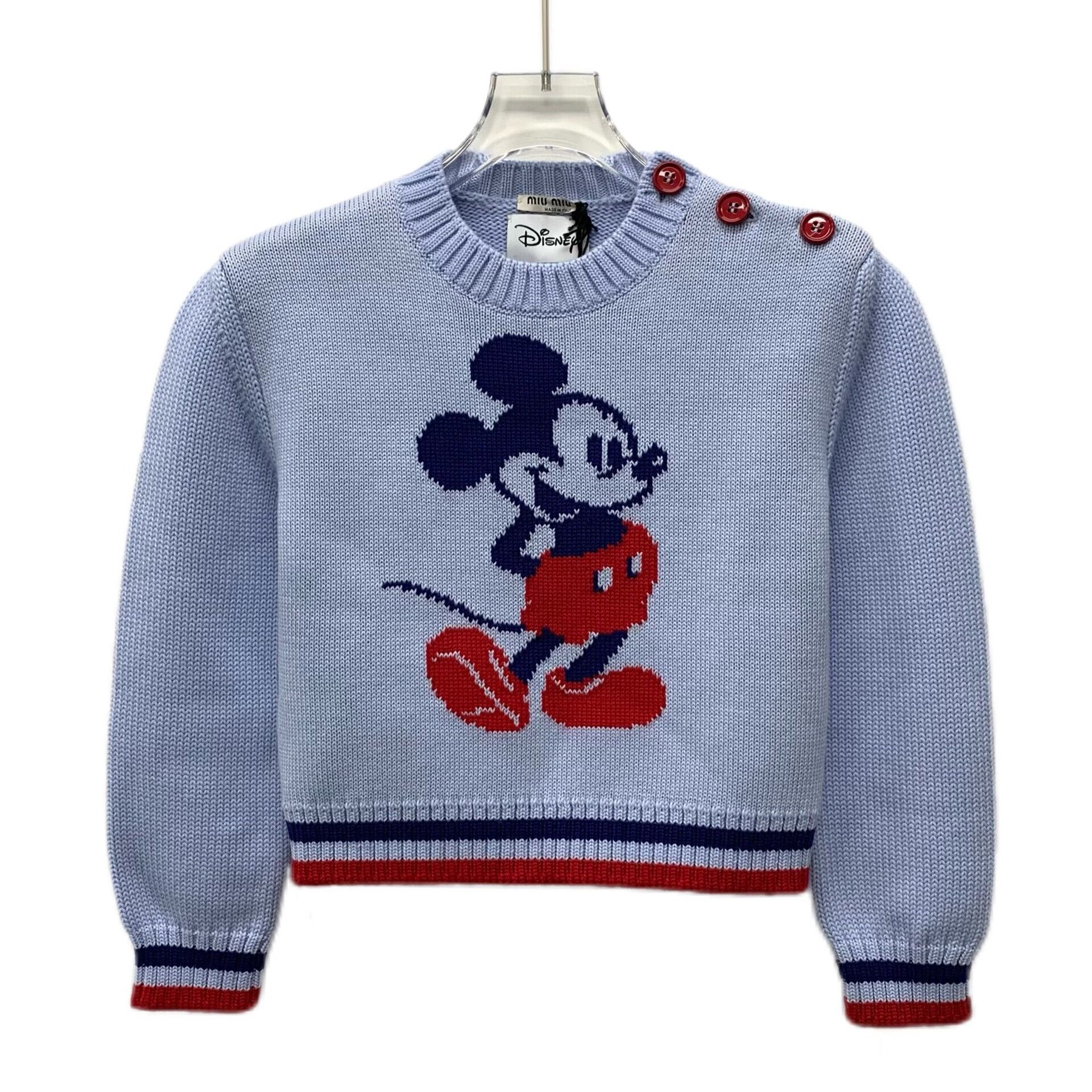 Miu Miu MiuMiu Disney Mickey Mouse Wool Sweater Size US XS / EU 42 / 0 - 1 Thumbnail