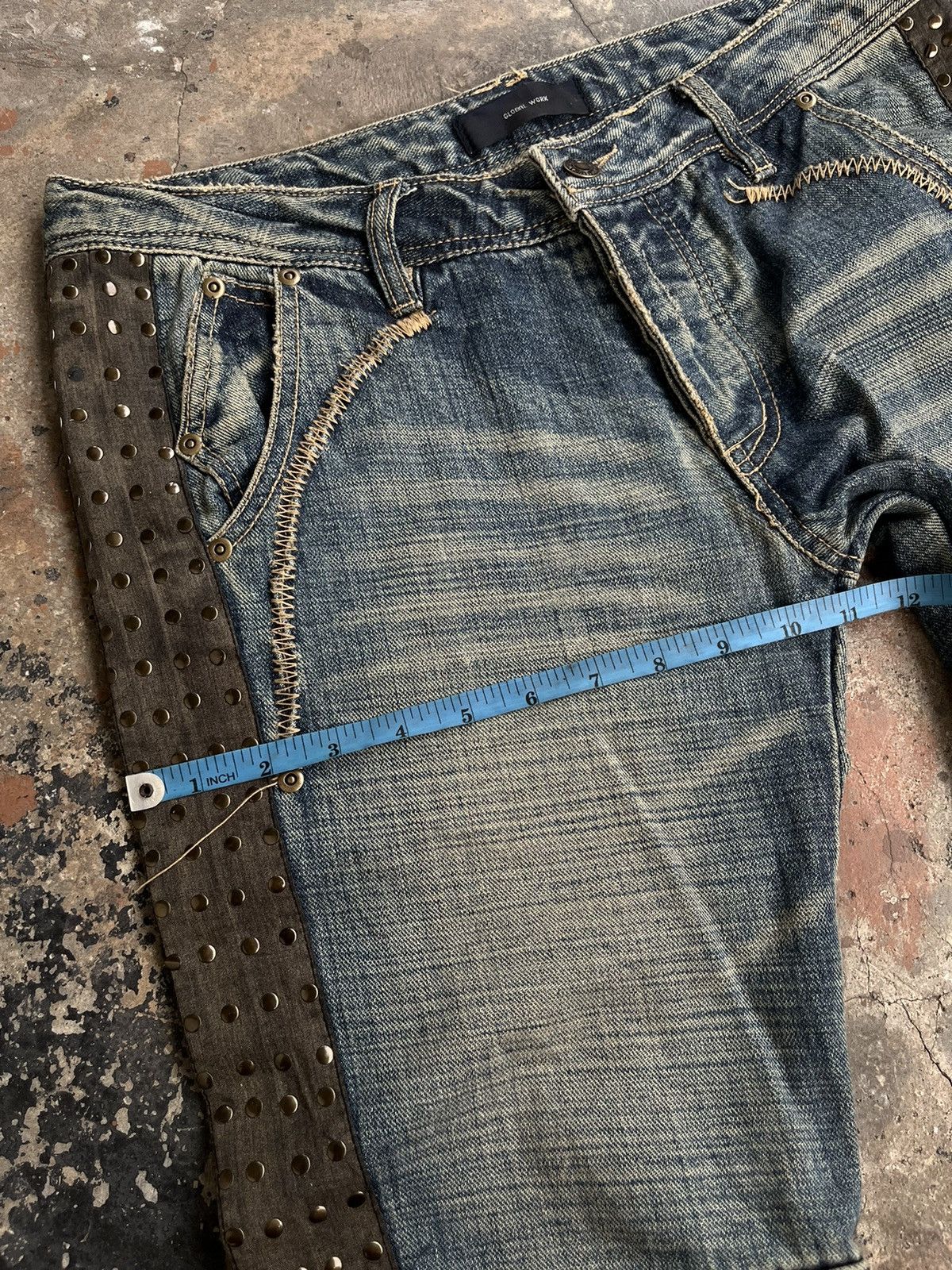 Isamu Katayama Backlash JAPANESE FLARE ZIPPER BOOT CUT DENIM PANTS PUNK STYLE GOTHIC Size US 32 / EU 48 - 17 Thumbnail