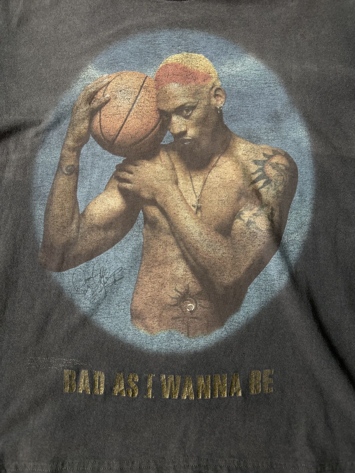Vintage Vintage Dennis Rodman “Bad As I Wanna Be” t shirt Size US L / EU 52-54 / 3 - 4 Thumbnail