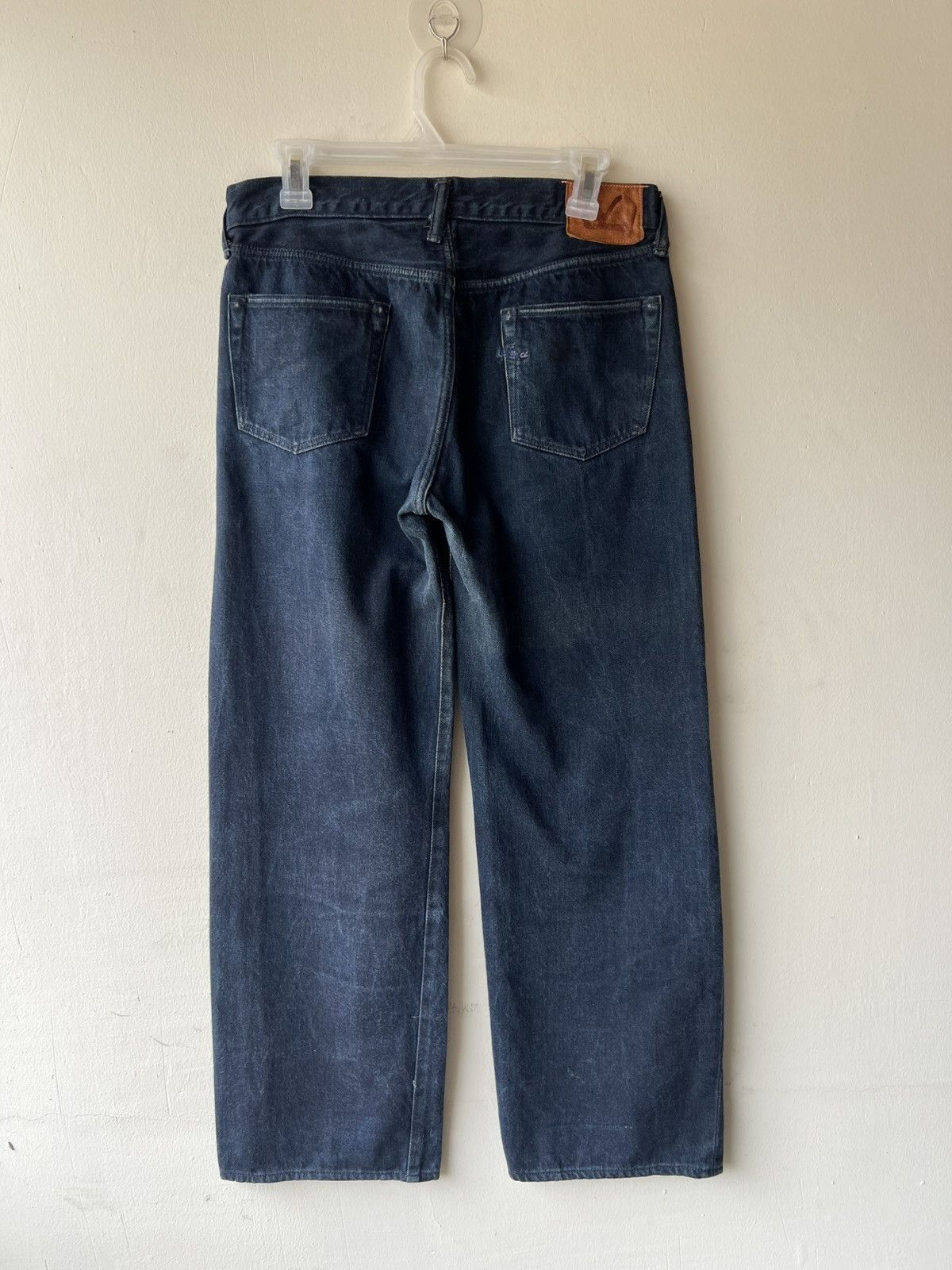 45rpm 45rpm Fade Indigo Hidden Rivets Denim Loose Jeans Size US 29 - 2 Thumbnail