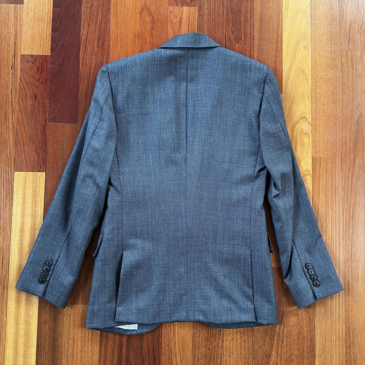 Brooklyn Tailors Brooklyn Tailors BKT 50 Wool Sharkskin Jacket - Size 2 Size 36S - 3 Thumbnail