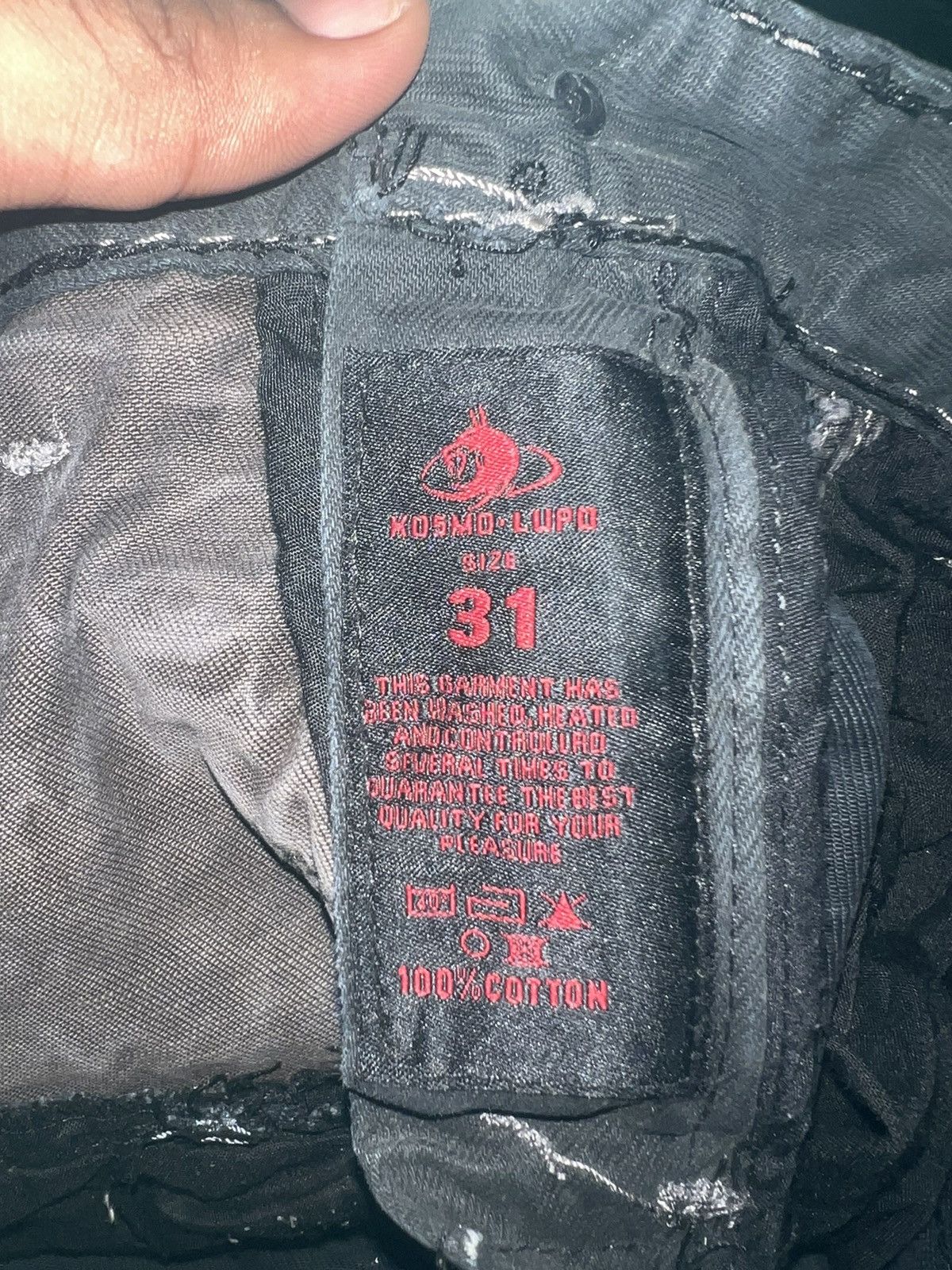 Other SICK🔥K&M JEANS DISTRESSED DENIM PANT Size US 31 - 9 Thumbnail