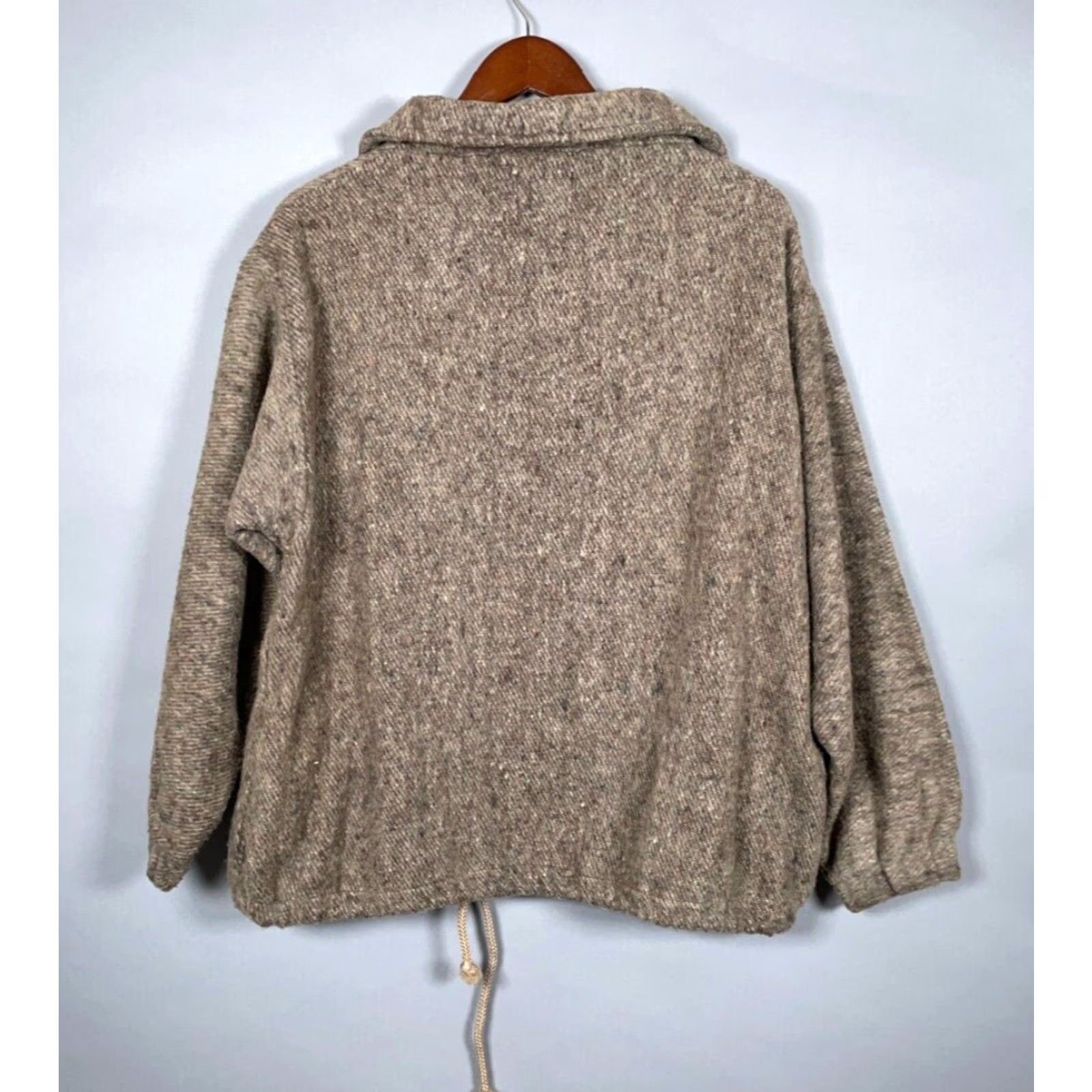 Vintage VINTAGE Earth Ragz Torch Lake Michigan 1/4 Zip Sweater Adult Medium Brown Pullover Size US M / EU 48-50 / 2 - 3 Thumbnail