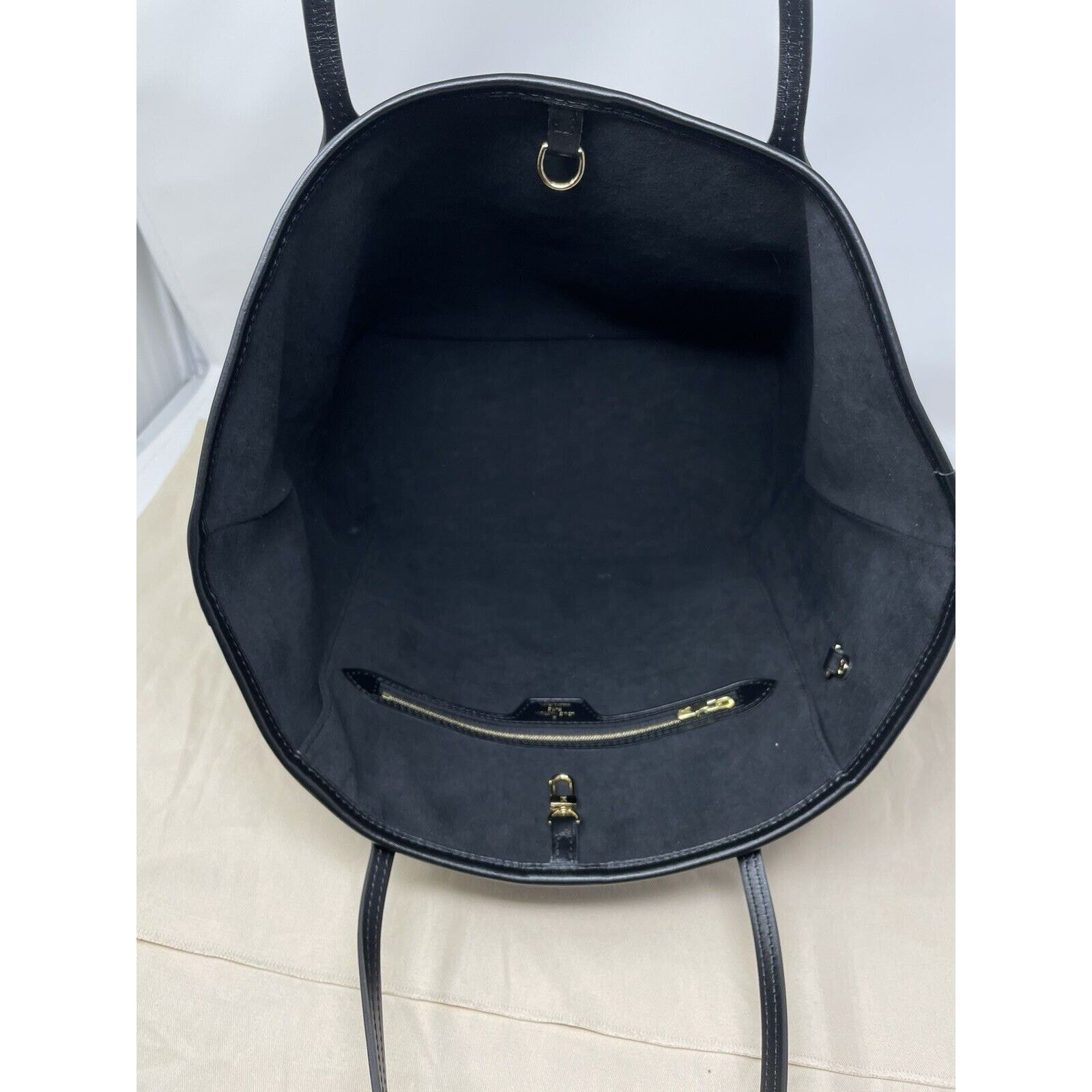 Louis Vuitton Louis Vuitton Neverfull Tote MM Black Canvas Size ONE SIZE - 9 Thumbnail